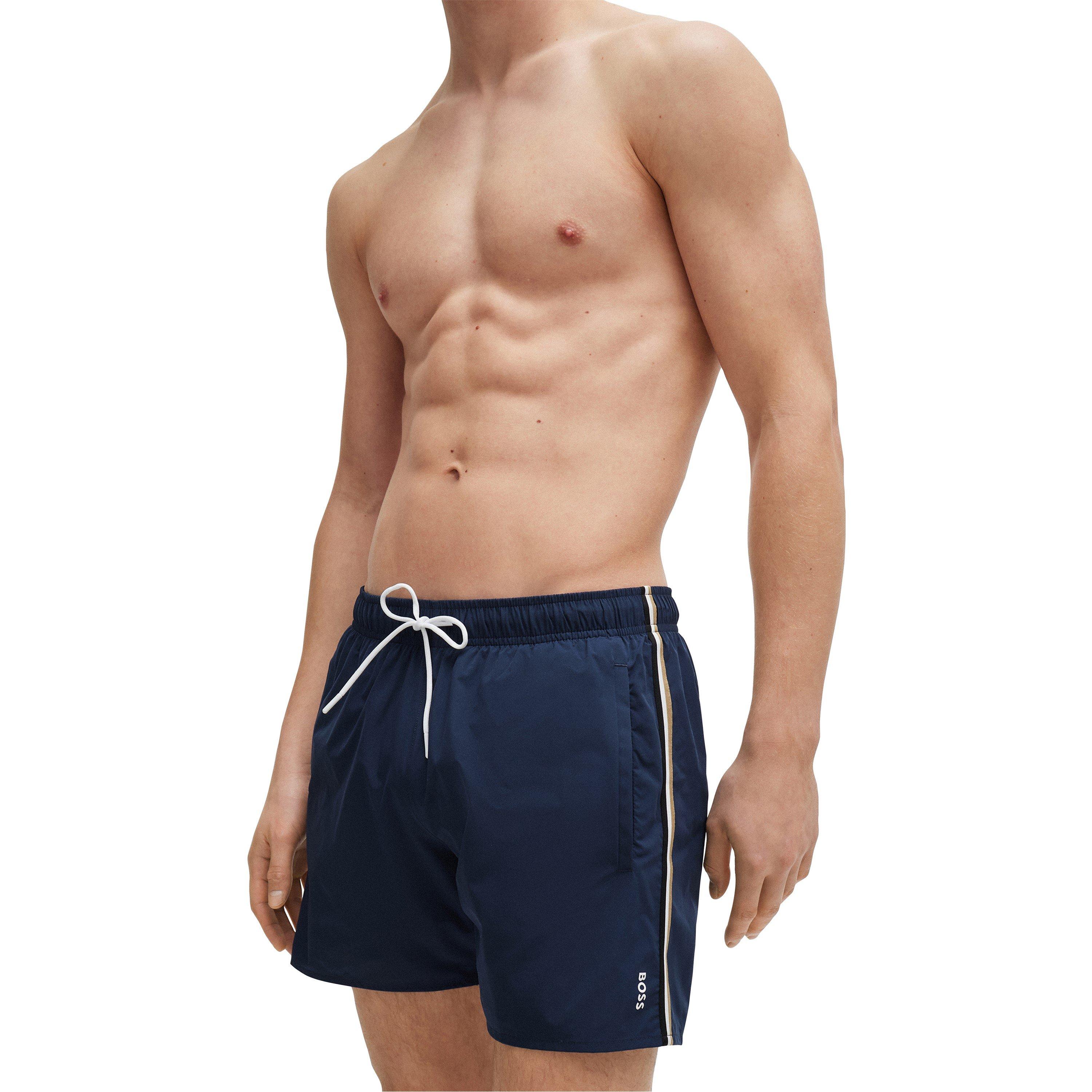 Navy - Boss - Men's Iconic Swim Shorts - 4