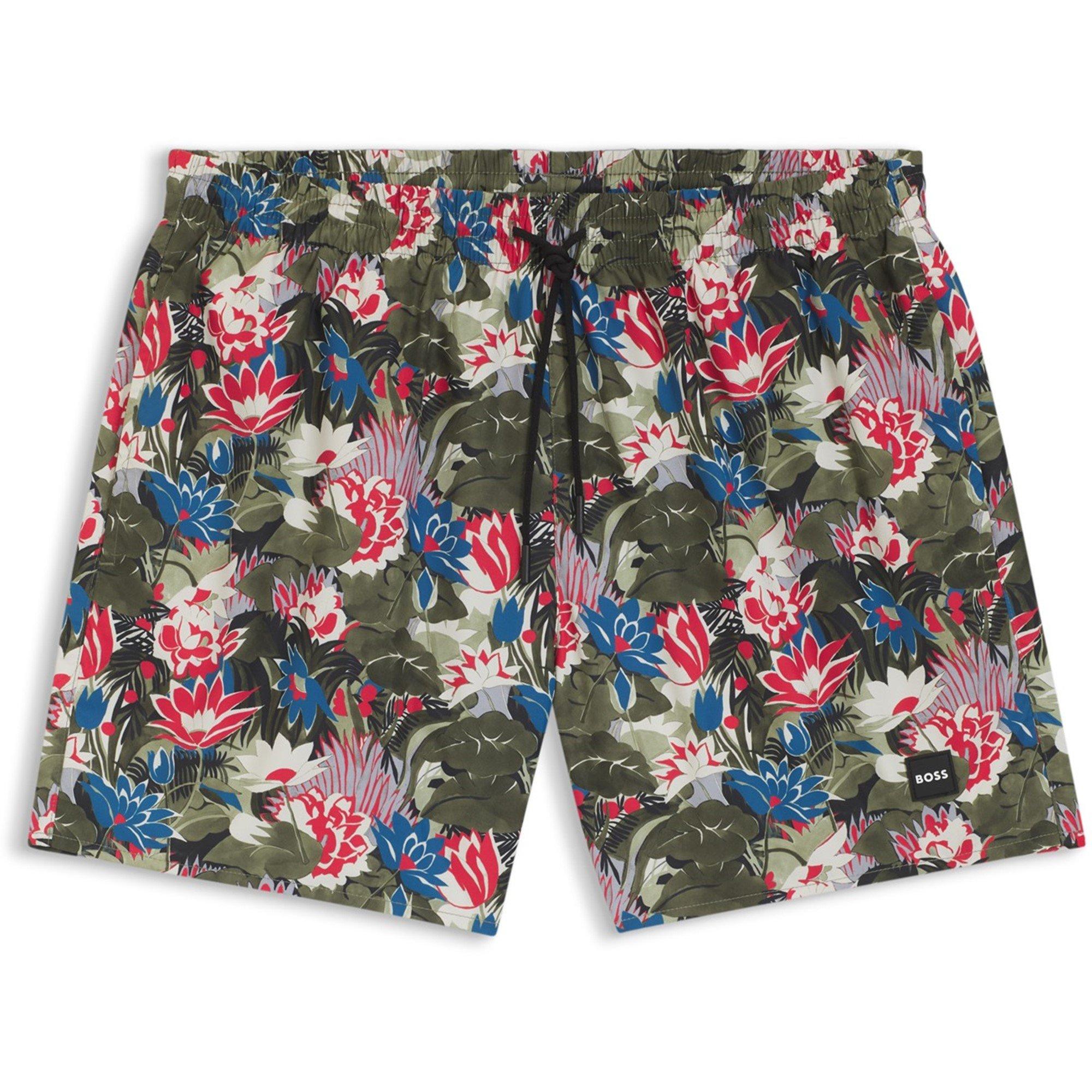 Light Green 351 - Boss - Men's Piranha Swim Shorts