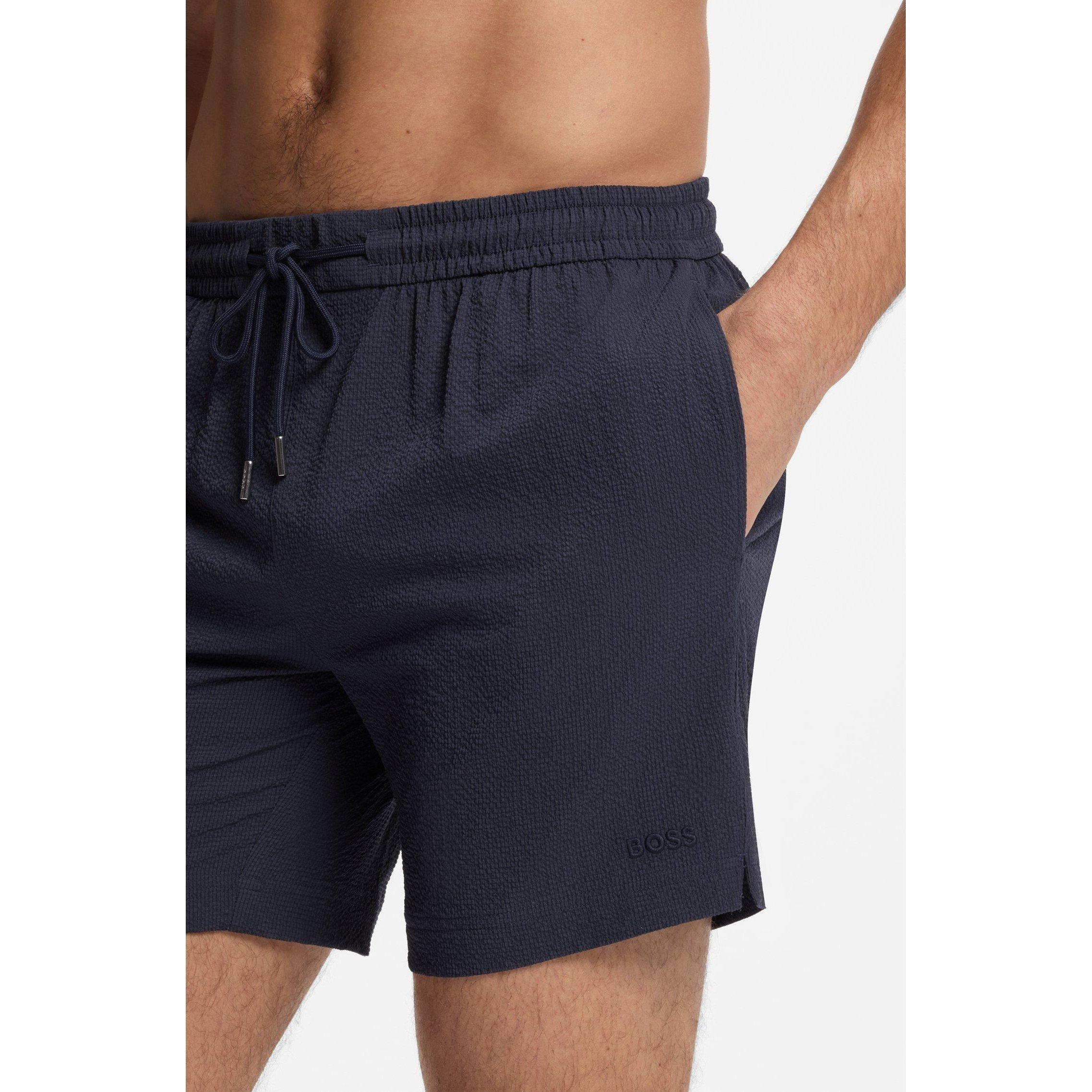 Navy 413 - Boss - Men's Swim Shorts - 4