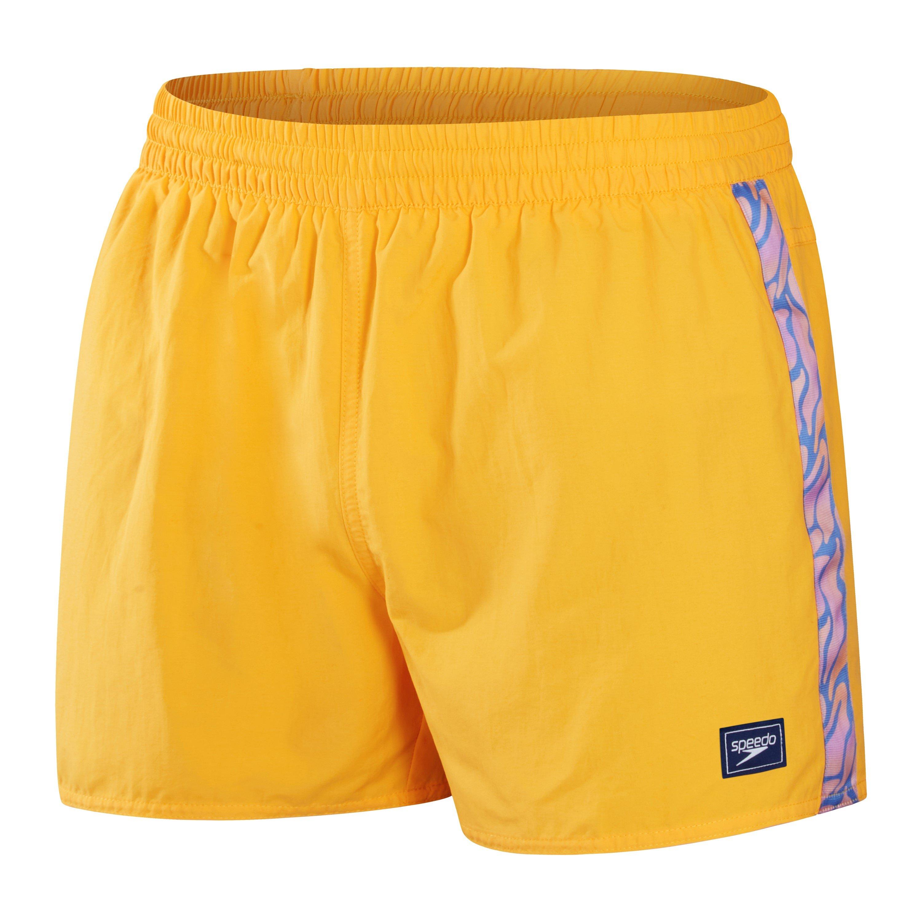 Speedo Men's Retro 13 Swim Shorts - Yellow - Small