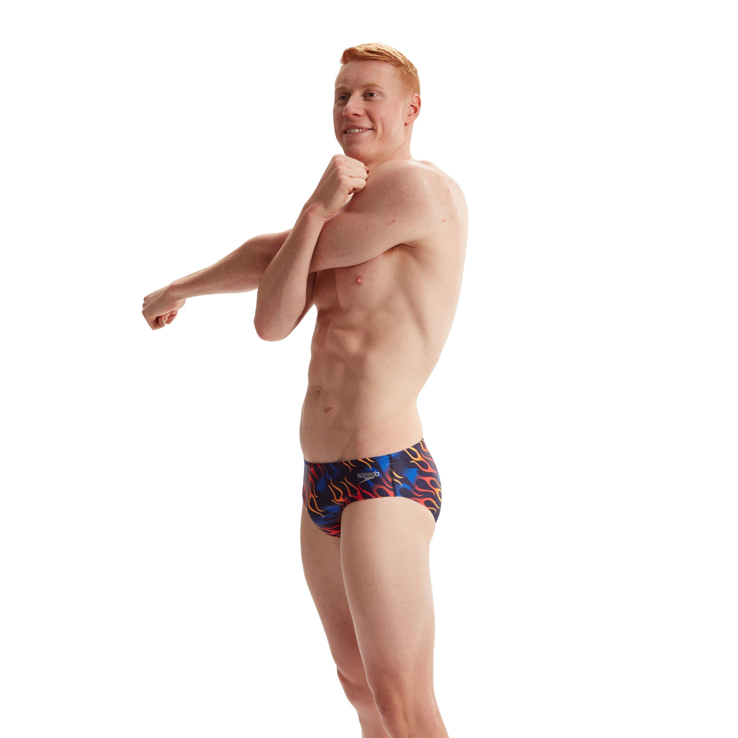 Blau/Rot - Speedo - Alov Digi Swimming Trunk - 3