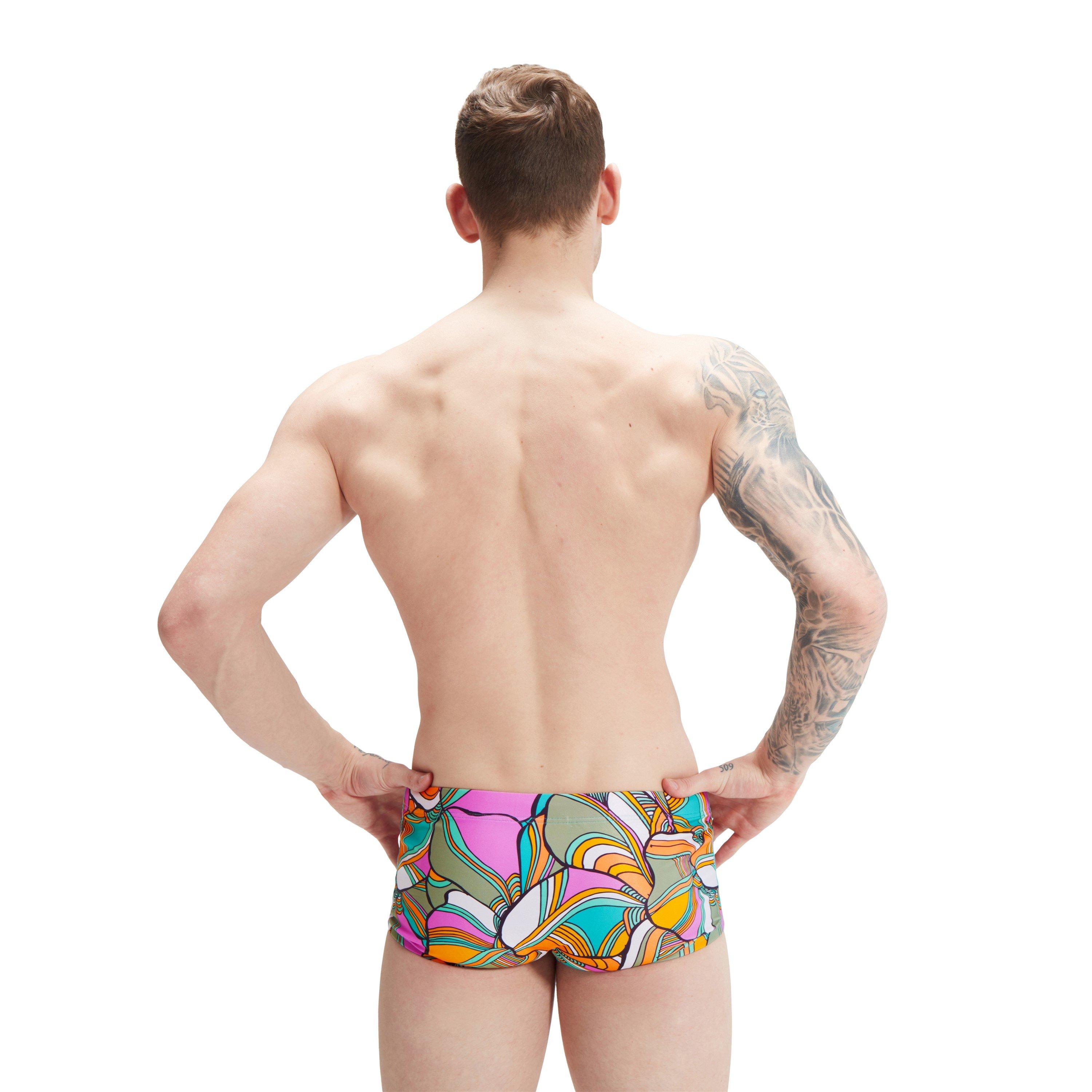 Bleu/Vert - Speedo - Men's Club Digital Swimming Trunks - 4