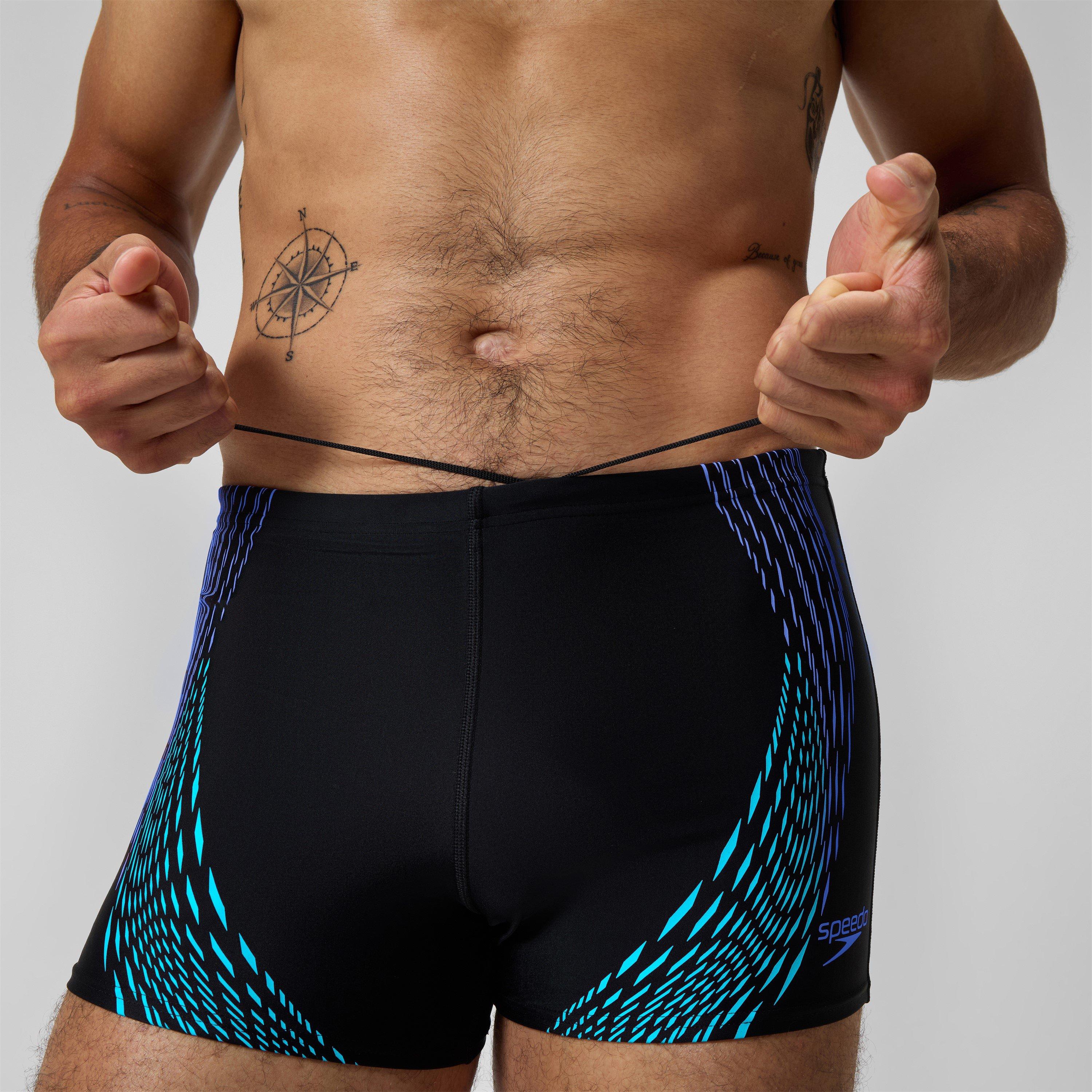Speedo Men's Swimming Trunks - Blk/Cobalt - Small