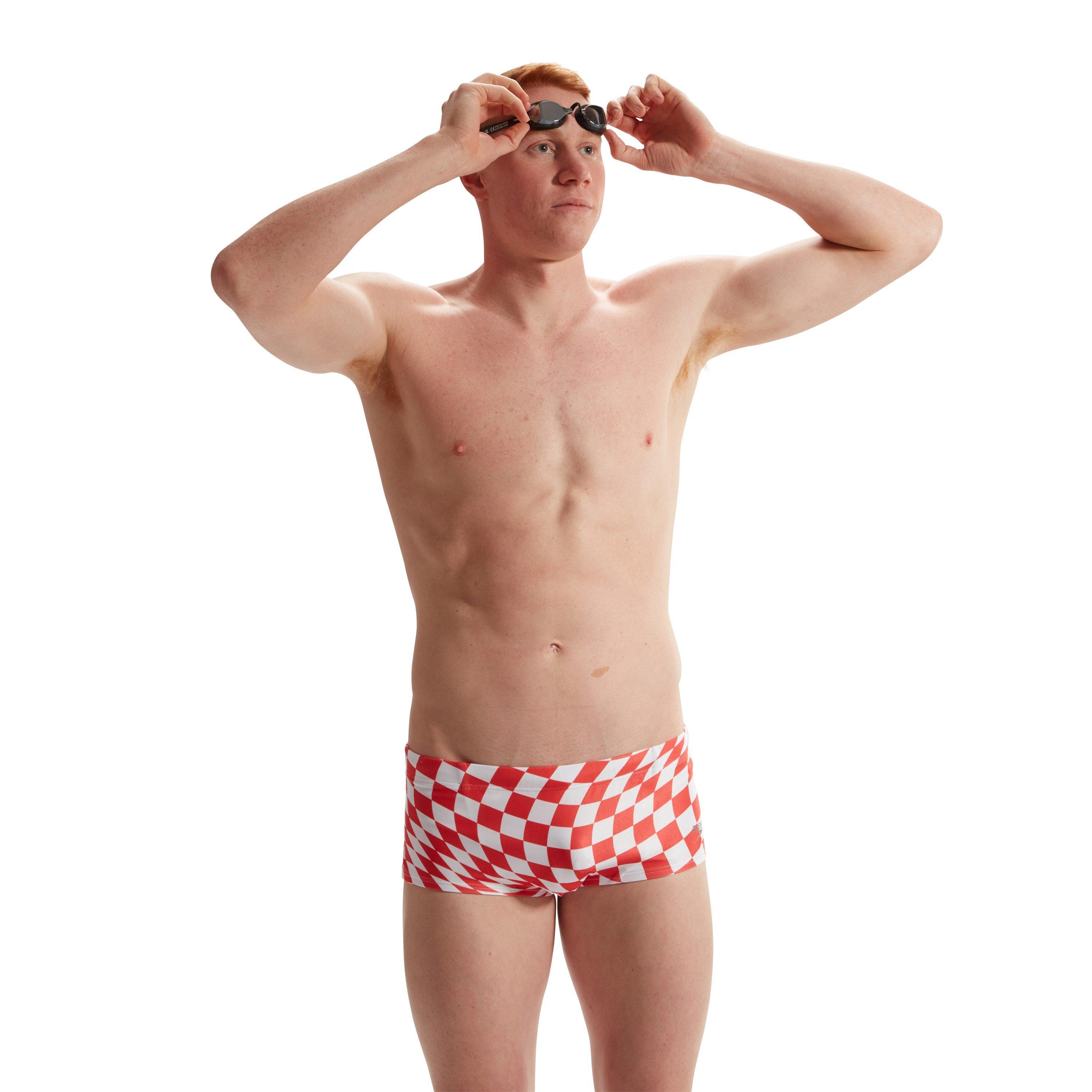 Rood/Wit - Speedo - Club Digital Swimming Trunks - 2
