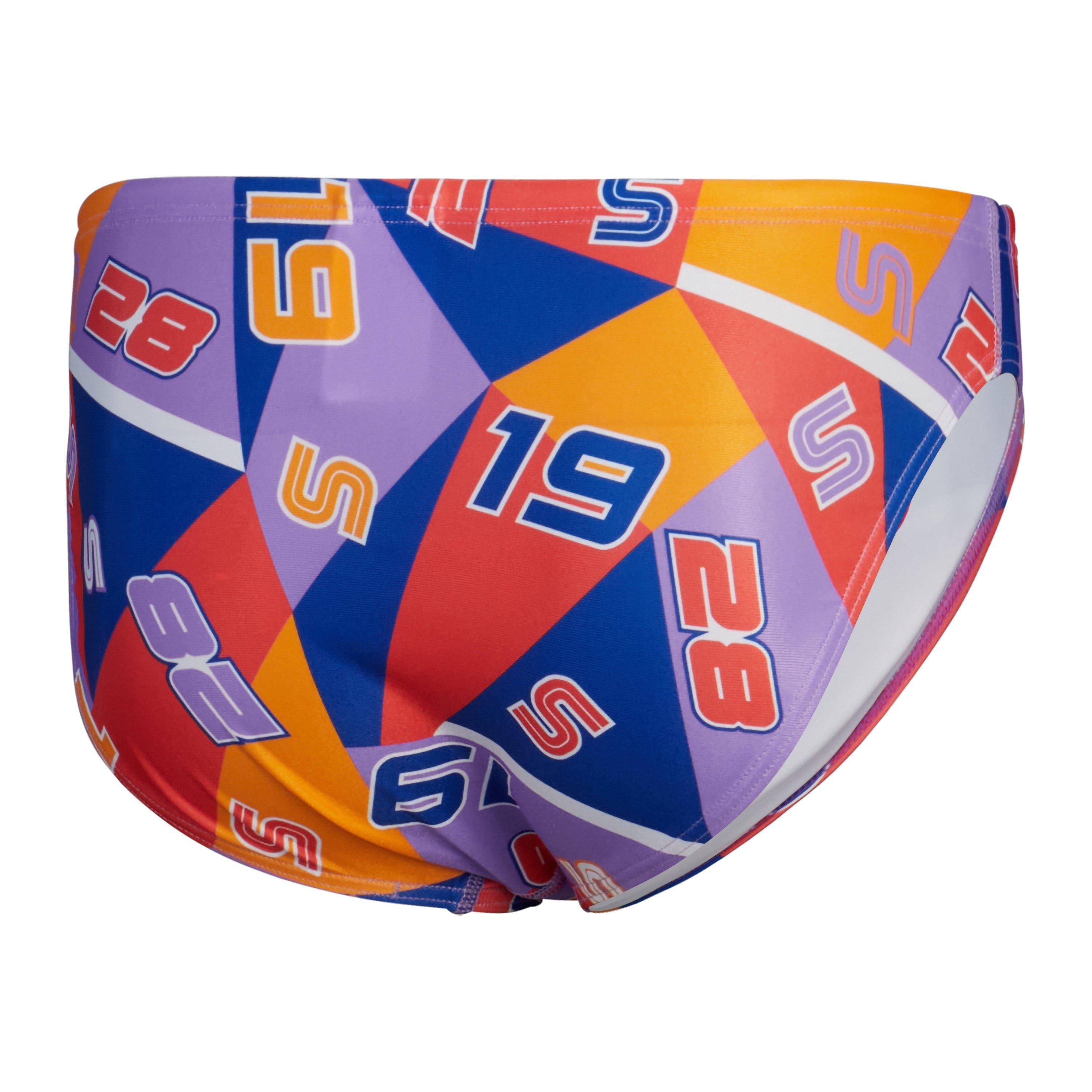 Rød/Blå - Speedo - Alov Digi Swimming Trunk - 2