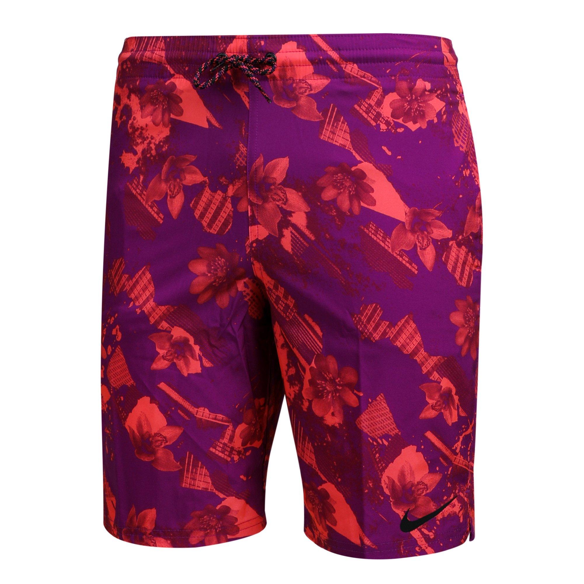 Bold Berry - Nike - Floral 9inch Volley Shorts Mens - 1