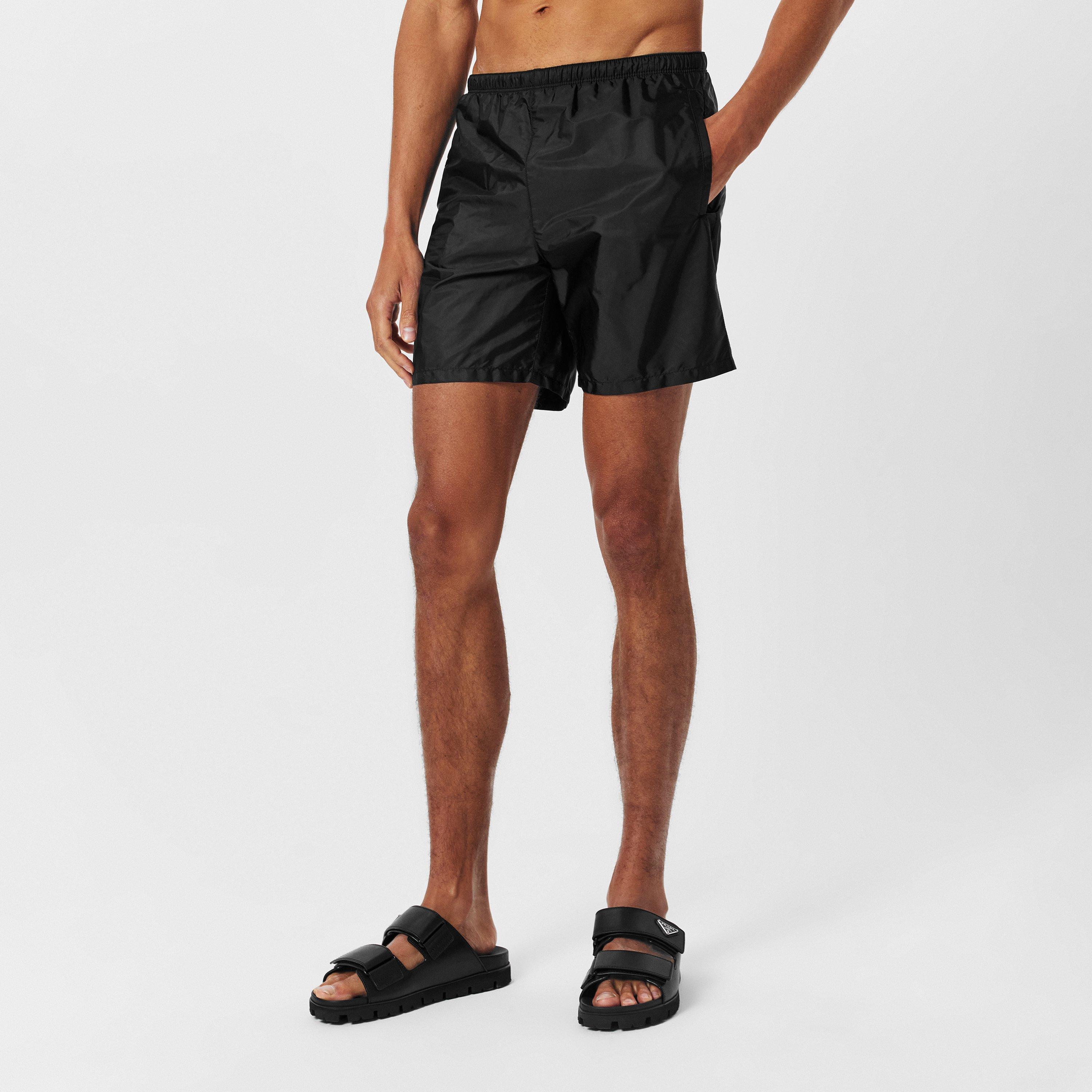Black - Prada - Men'S Re-Nylon Swim Shorts - 3