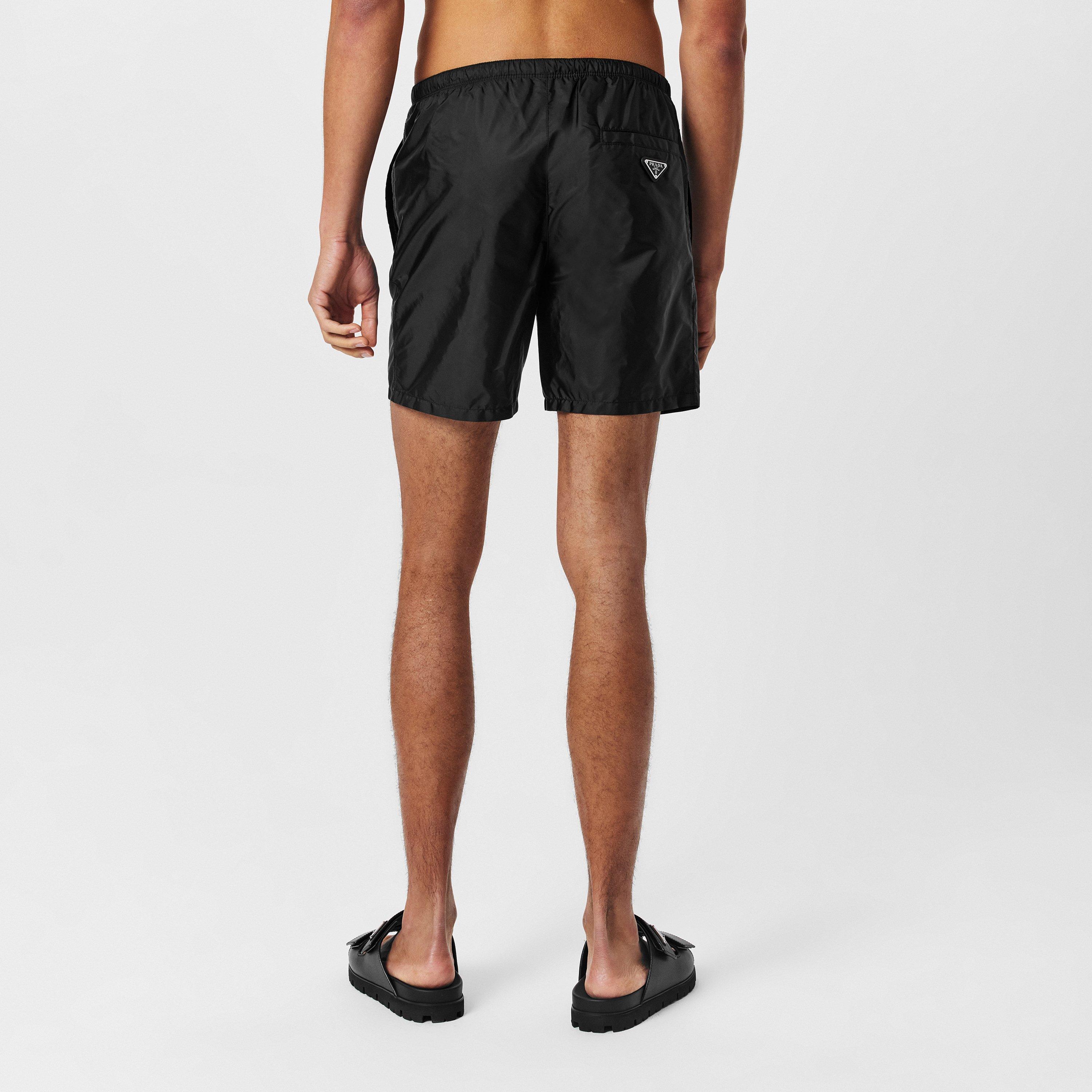 Black - Prada - Men'S Re-Nylon Swim Shorts - 4