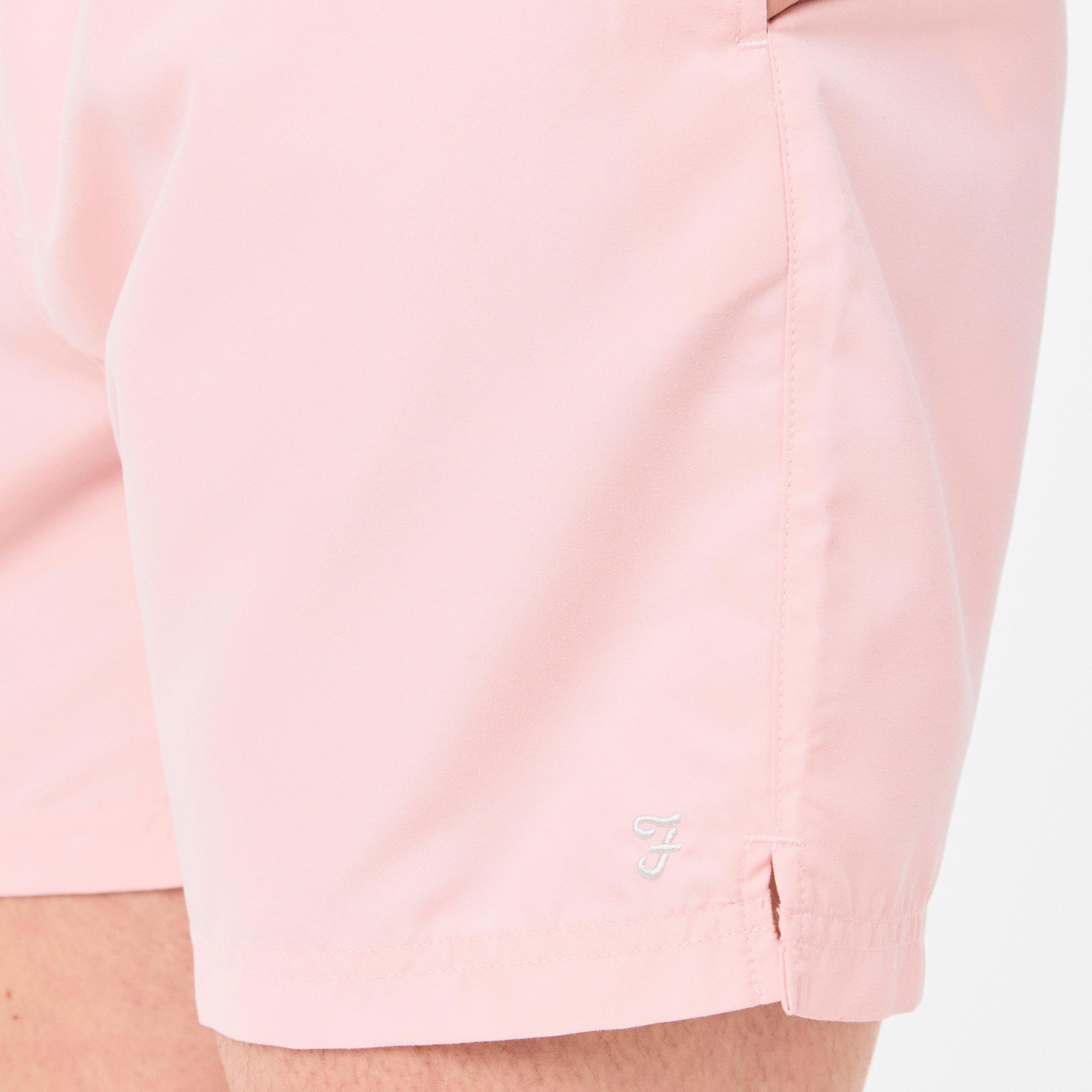 Coral Blush - Farah - Owen Plain Swim Shorts - 5