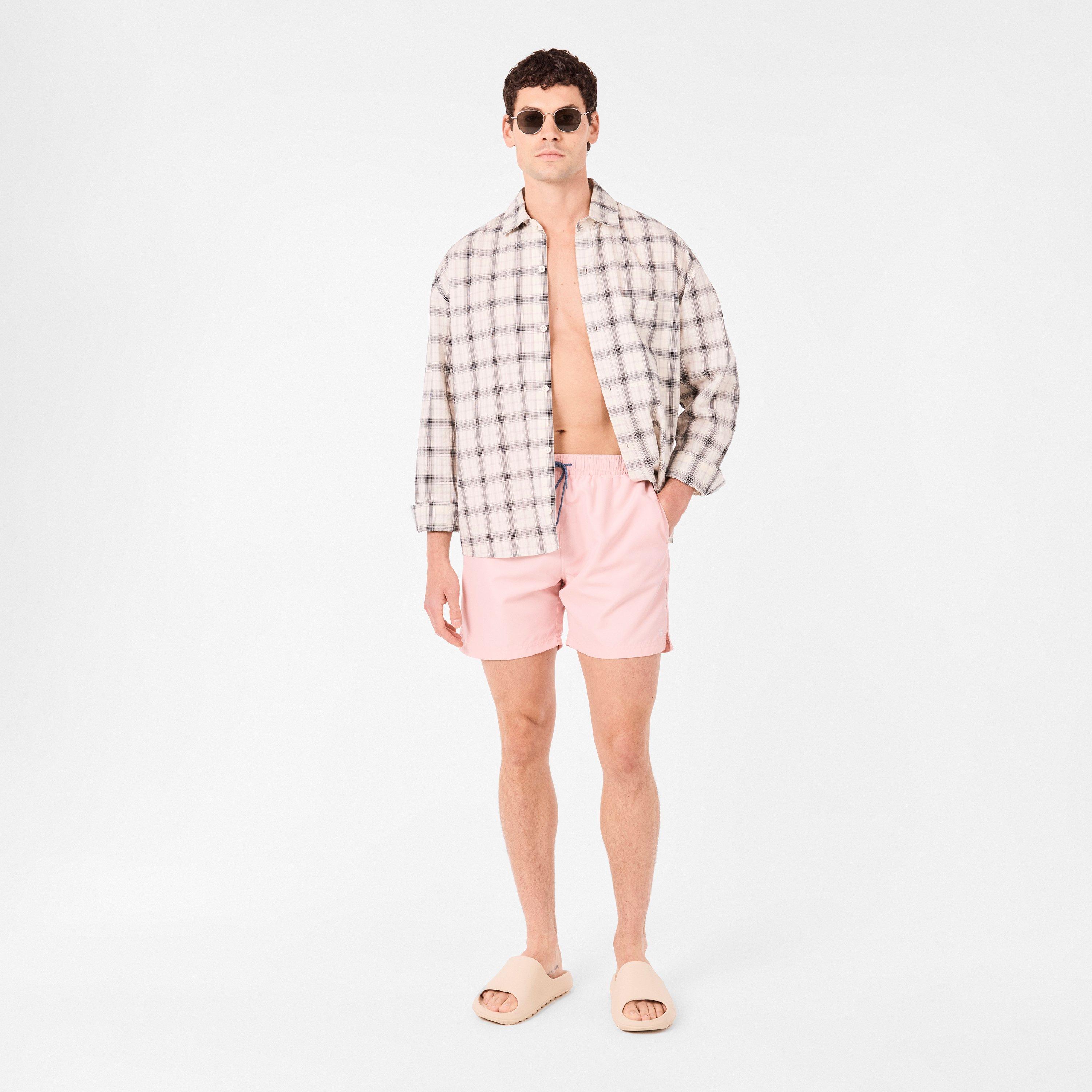 Coral Blush - Farah - Owen Plain Swim Shorts - 6