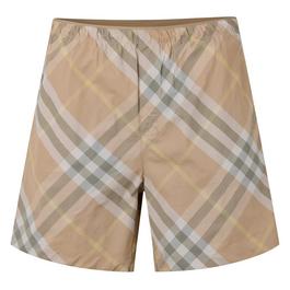 Burberry Checked Swim Shorts