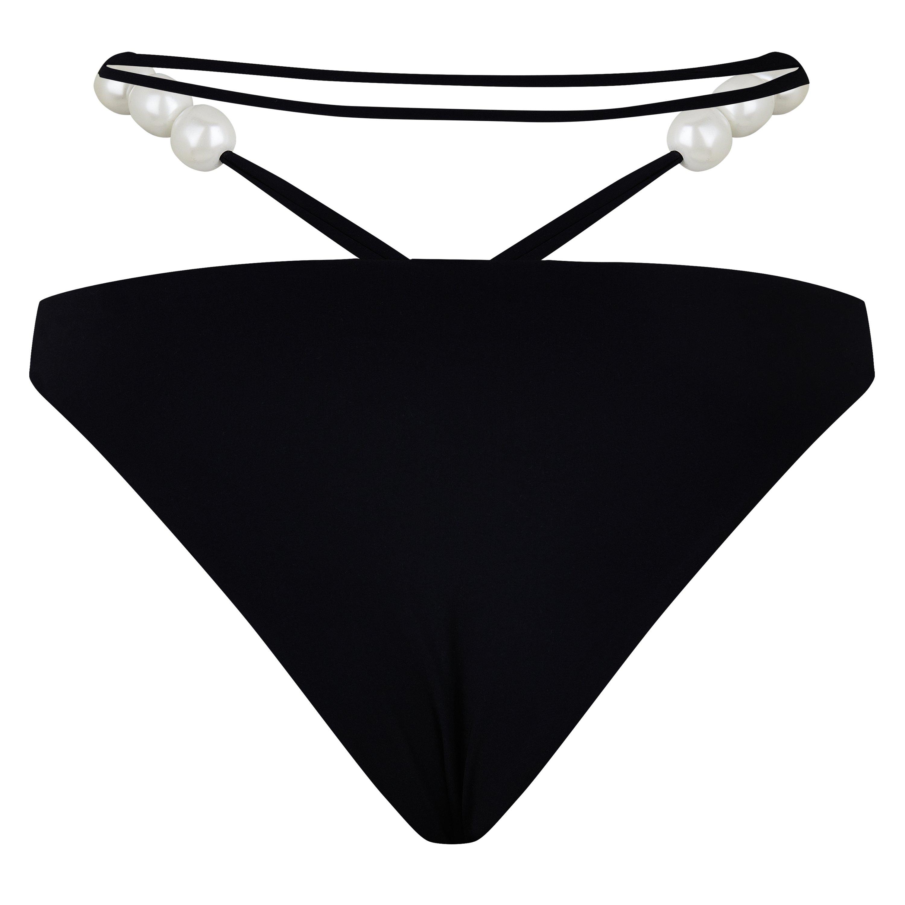 Black - Magda Butrym - Women's Pearl Swimwear Bikini Brief - 2
