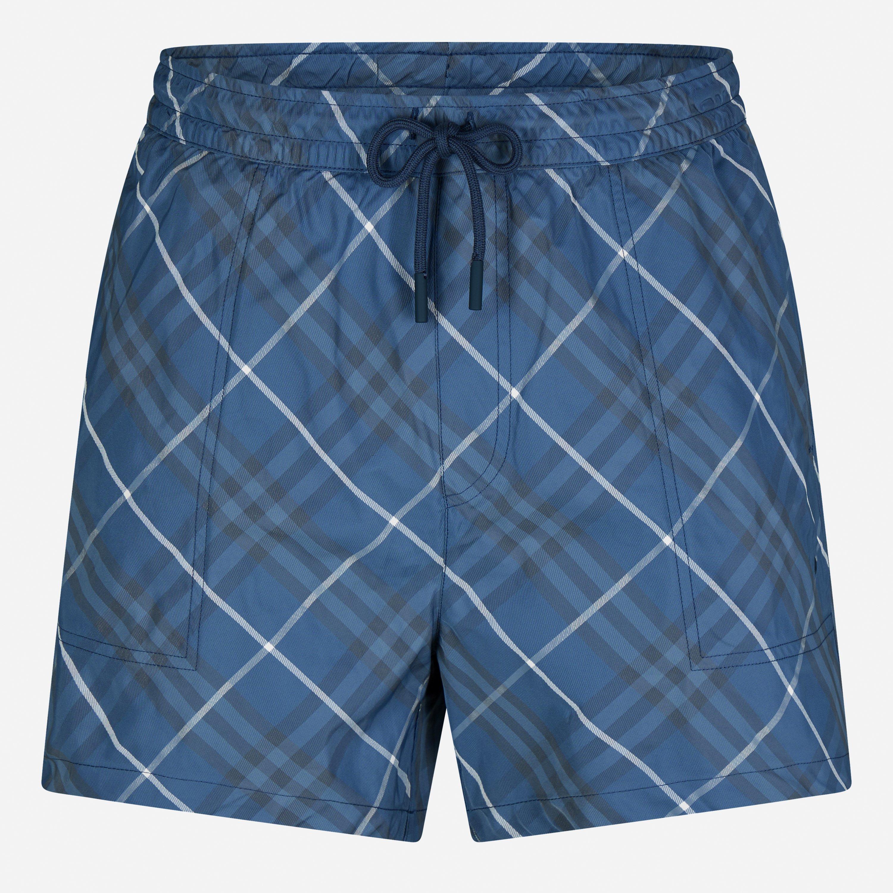 Burberry Men's Check Swim Shorts - Pewter - S