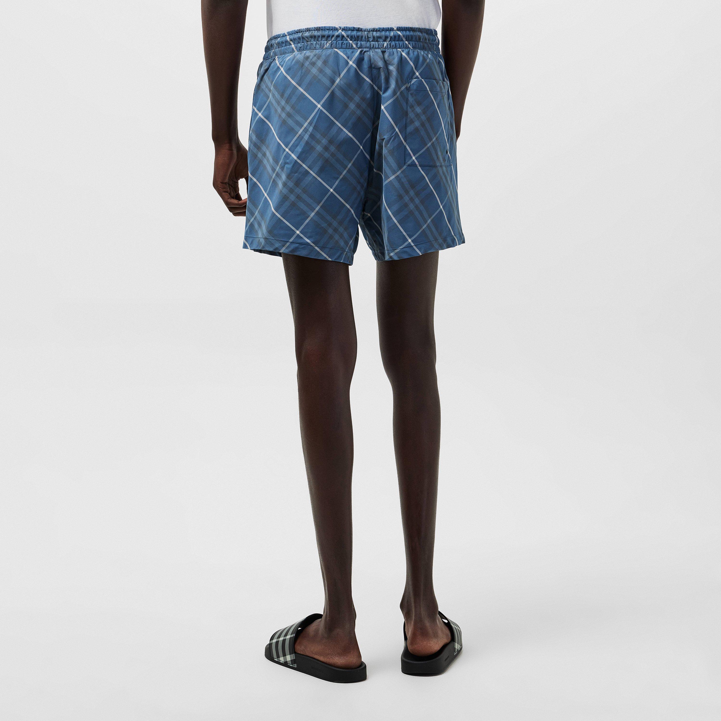Pewter - Burberry - Men's Burb Check Swim Shorts - 4