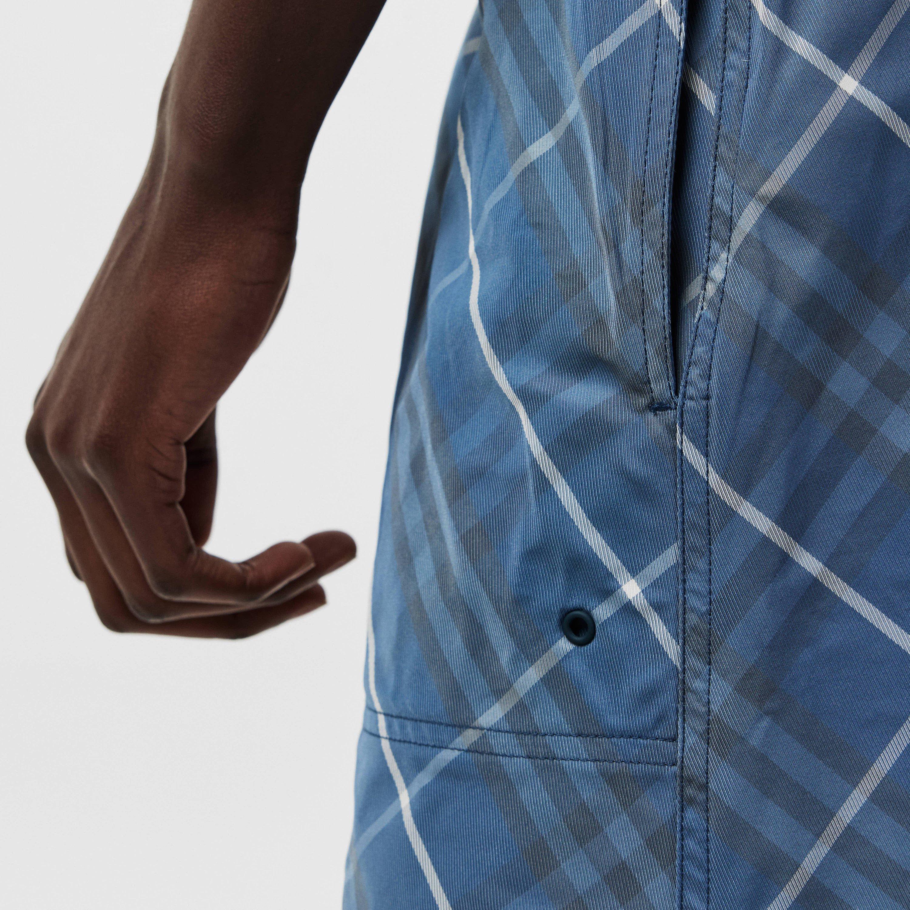 Pewter - Burberry - Men's Burb Check Swim Shorts - 5