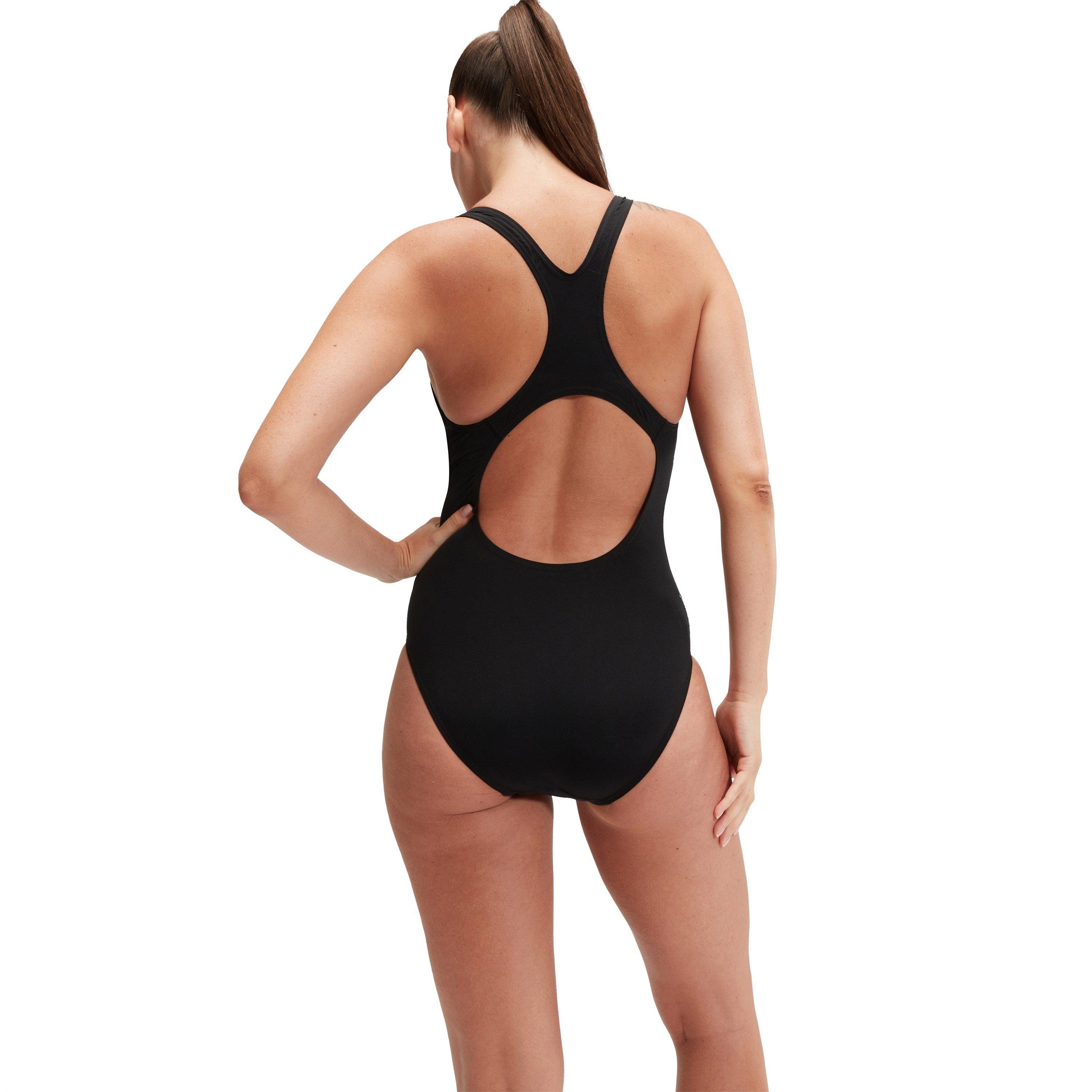 Black/Green - Speedo - Digital Print One Piece Swimsuit - 3