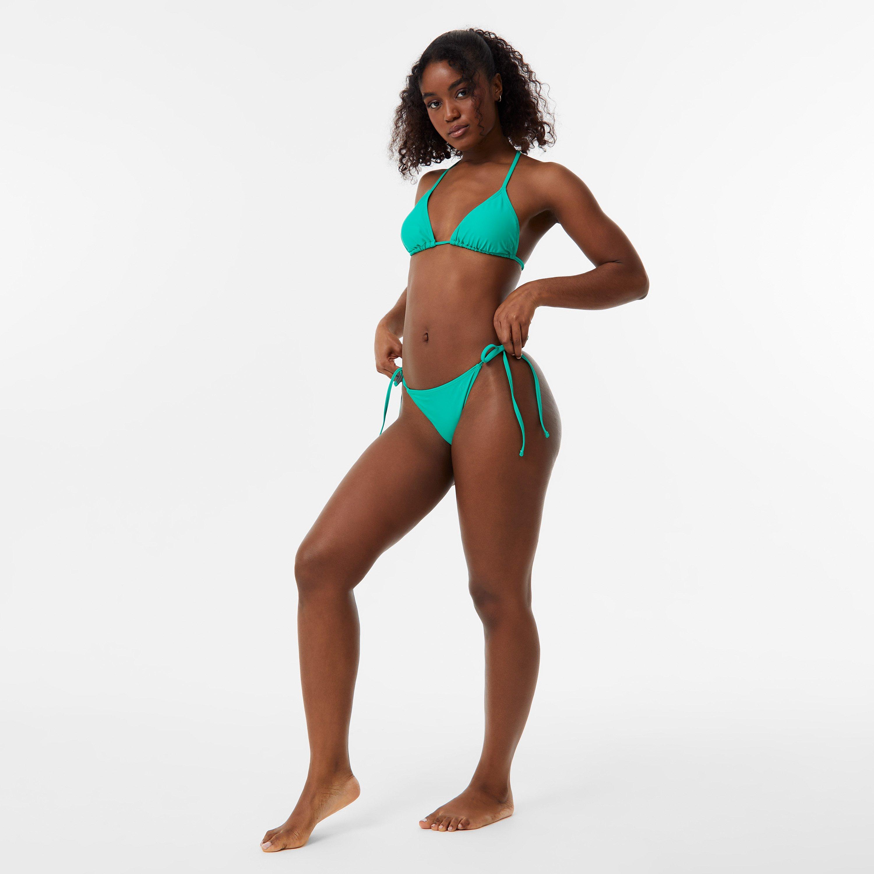 Green - Jack Wills - Tie Side Bikini Bottom - 4