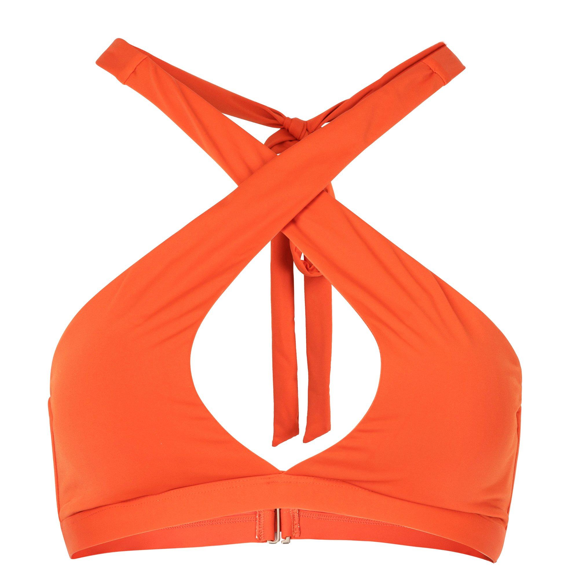 Orange - Firetrap - Plunge Top - 1