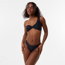 Jack Wills JW Asymmetric Twist Front Bikini Top Womens