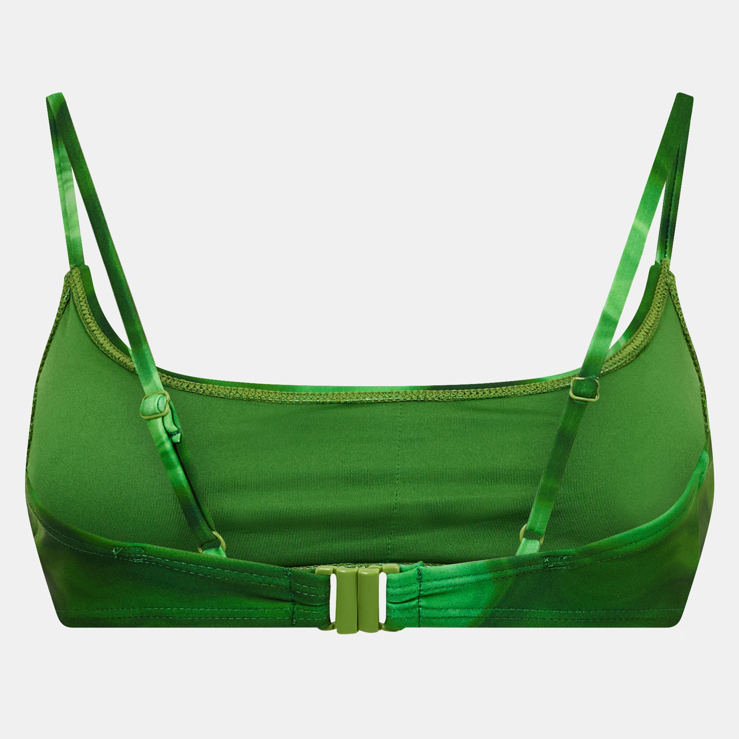 Green Swirl - Jack Wills - Scoop Bikini Top - 2