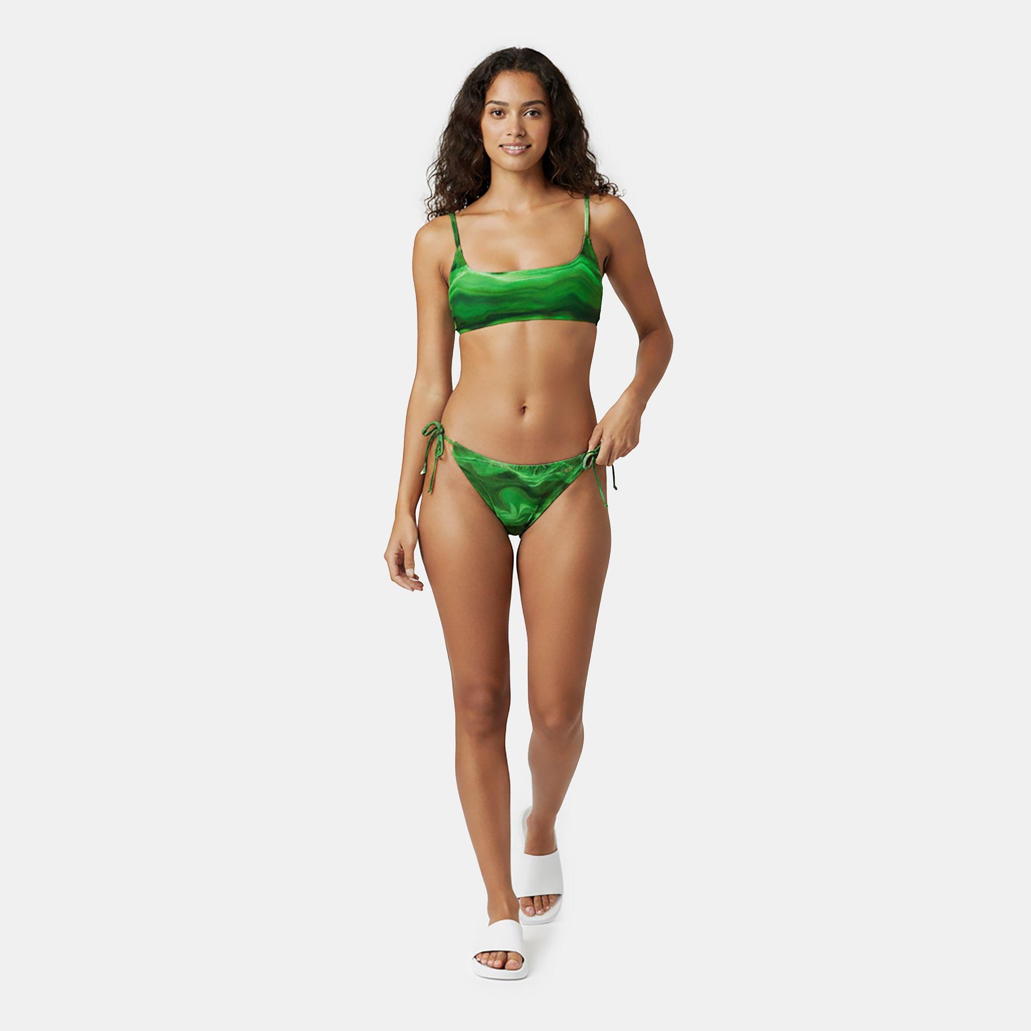 Green Swirl - Jack Wills - Scoop Bikini Top - 5