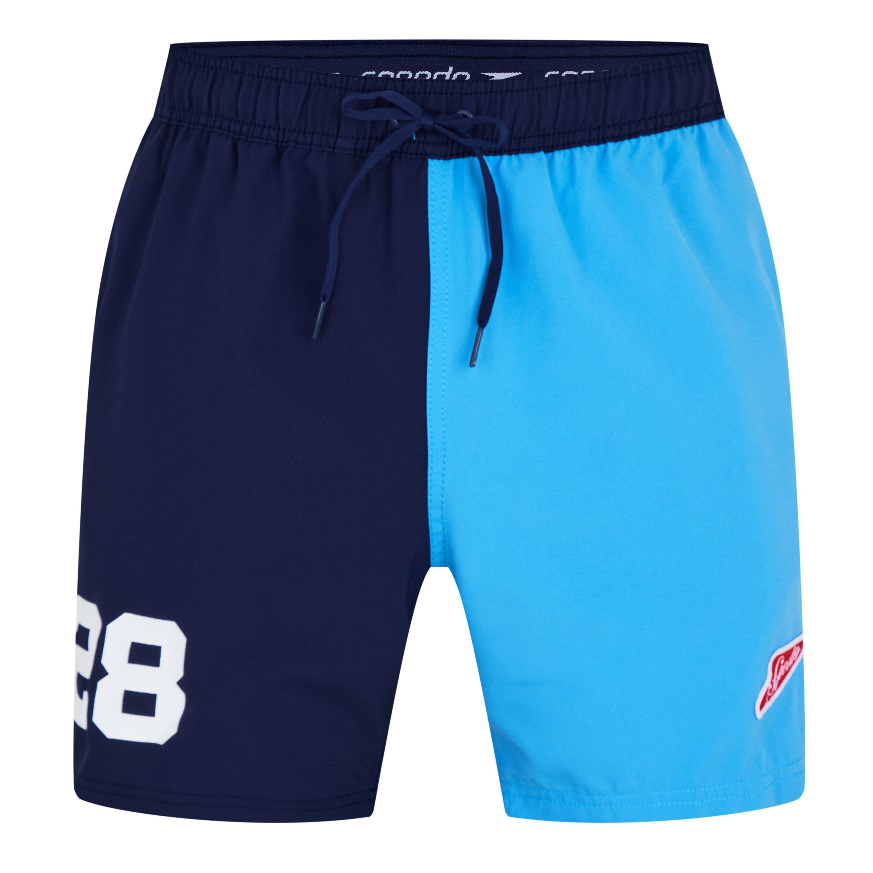 Peacoat - Speedo - Men's Varsity Multicoloured Swim Shorts - 1