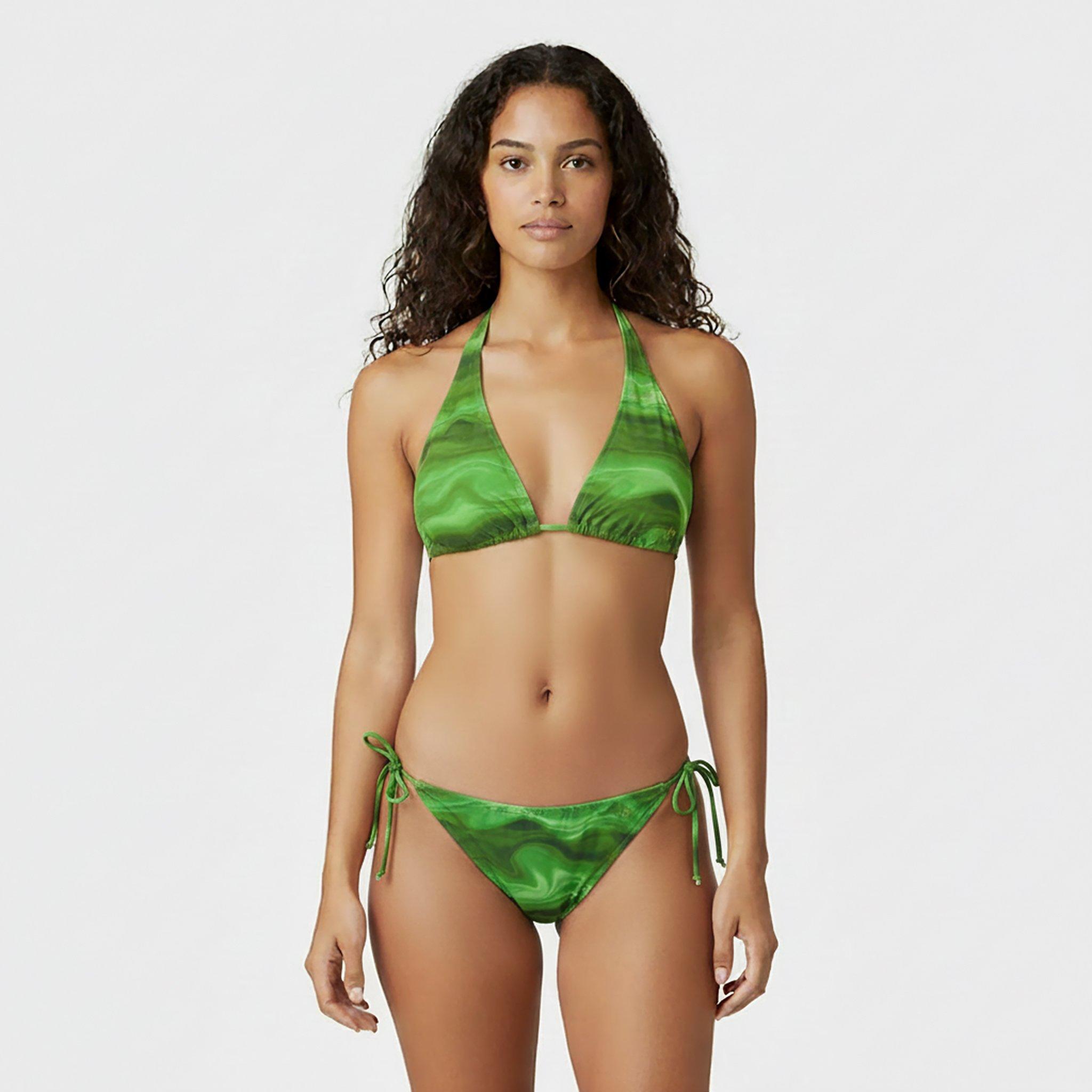 Green Swirl - Jack Wills - Wide Strap Bikini Top - 3