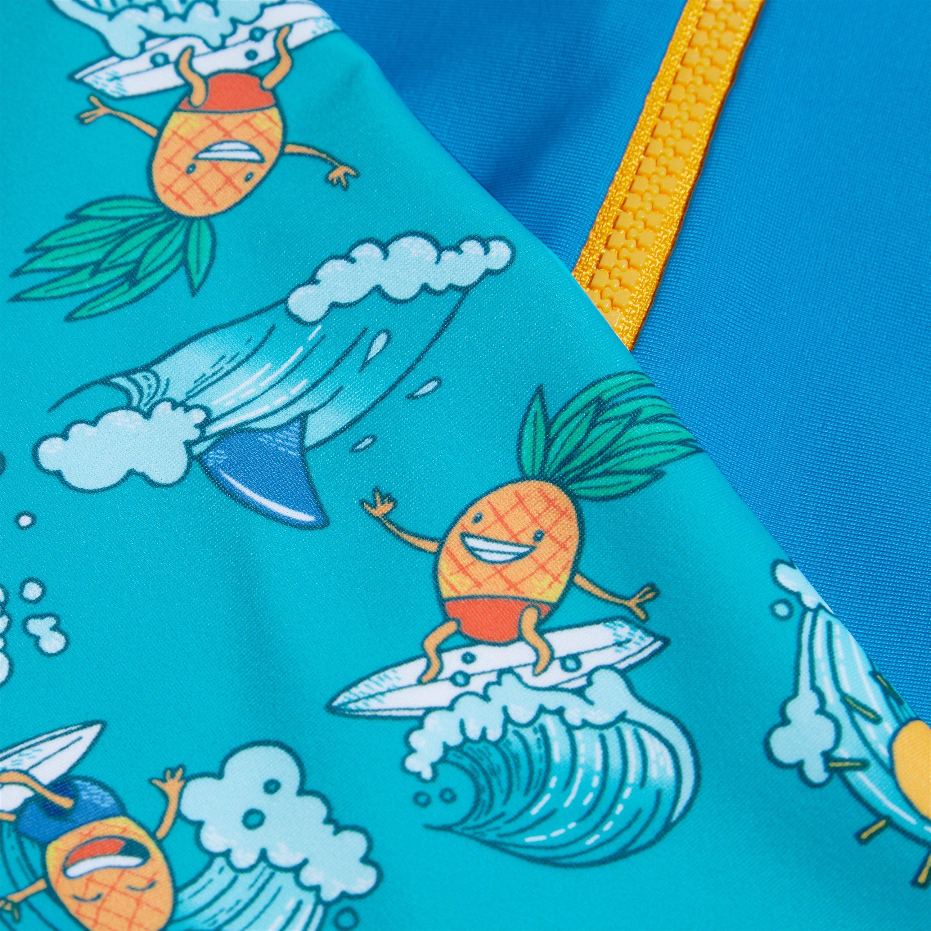 Plava/Žuta - Speedo - Prt Rash Top Bb99 - 3