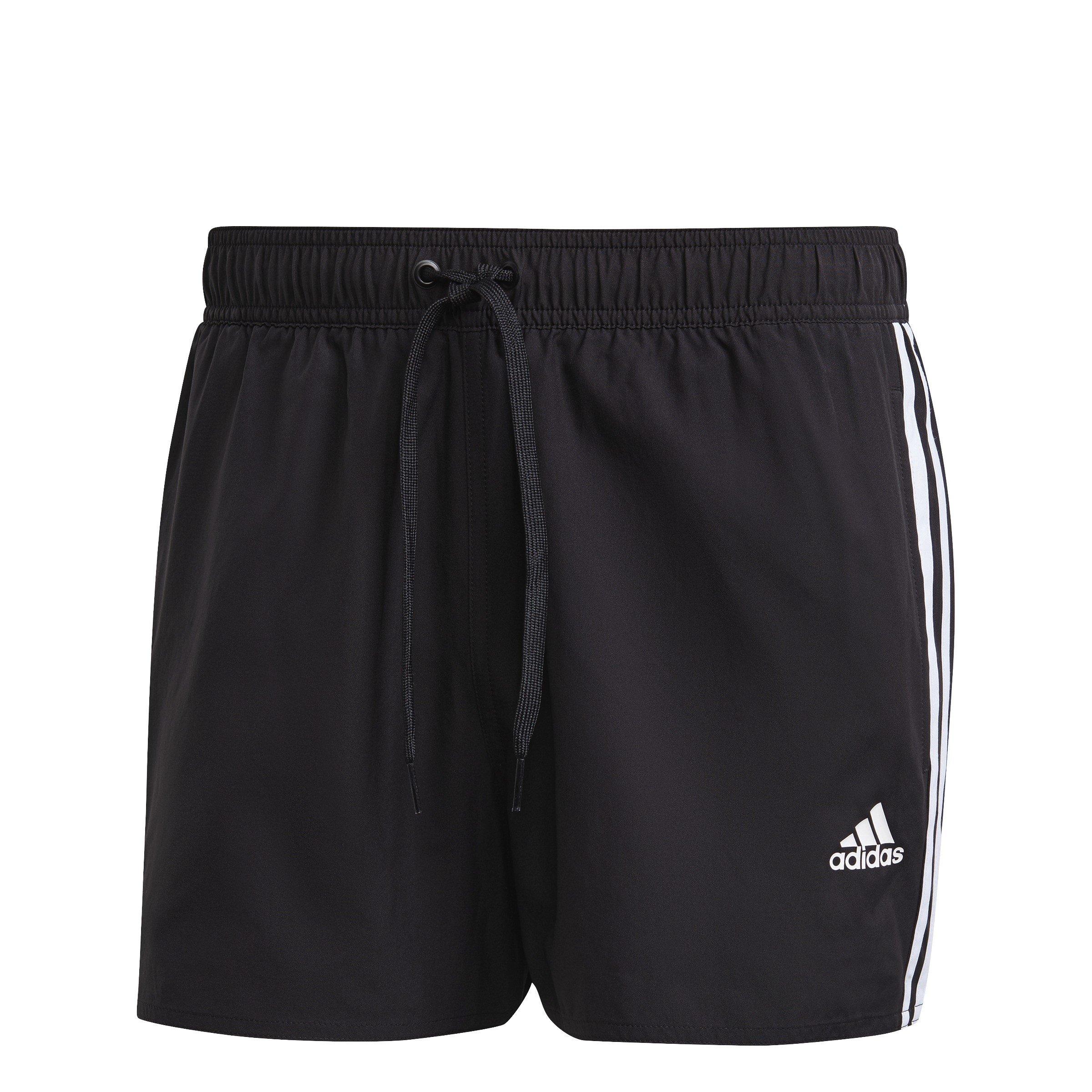 black - adidas - Classic 3-Stripes Swim Shorts Mens