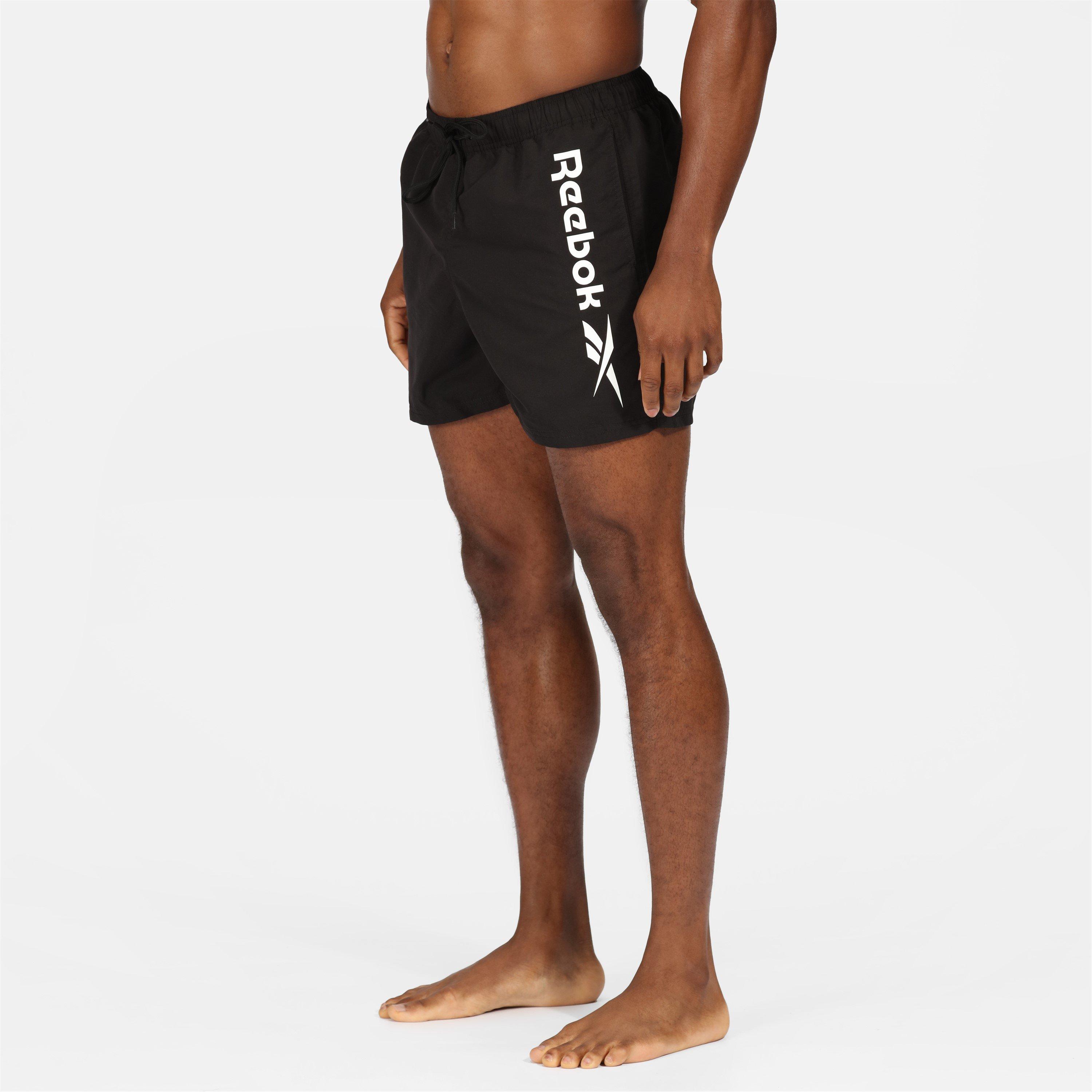 Black - Reebok - Mens Swim Shorts Yestin - 4