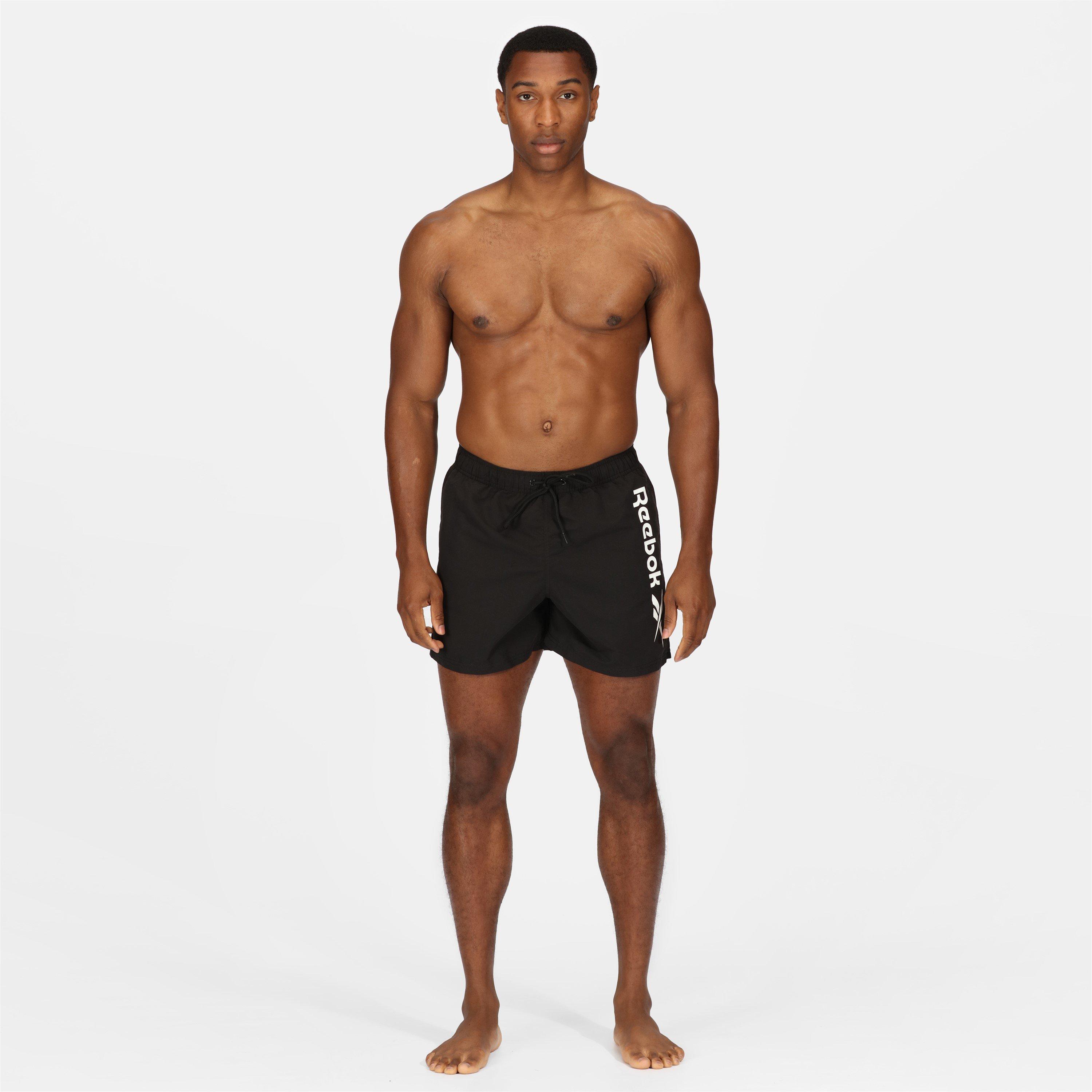 Black - Reebok - Mens Swim Shorts Yestin - 6