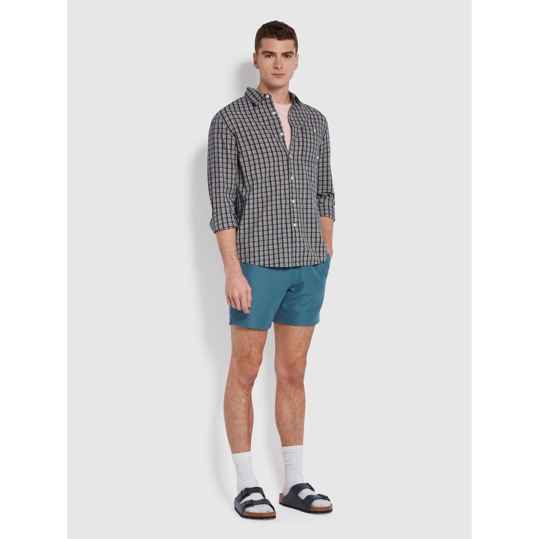 Denim Blue - Farah - Men's Colbert Plain Swim Shorts - 4