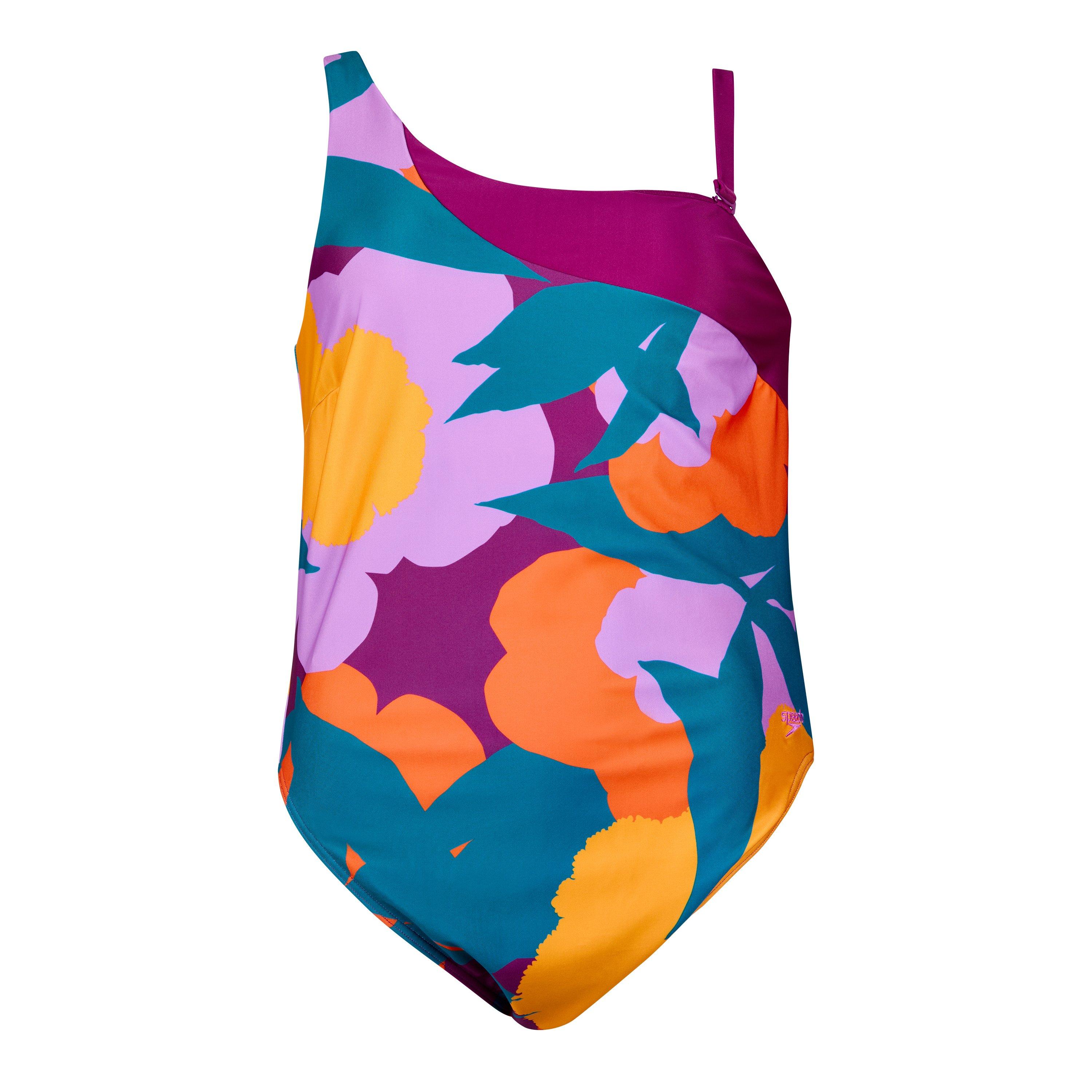 Speedo Women's One Piece Swimsuit - Green/Orange - 42 (3XL