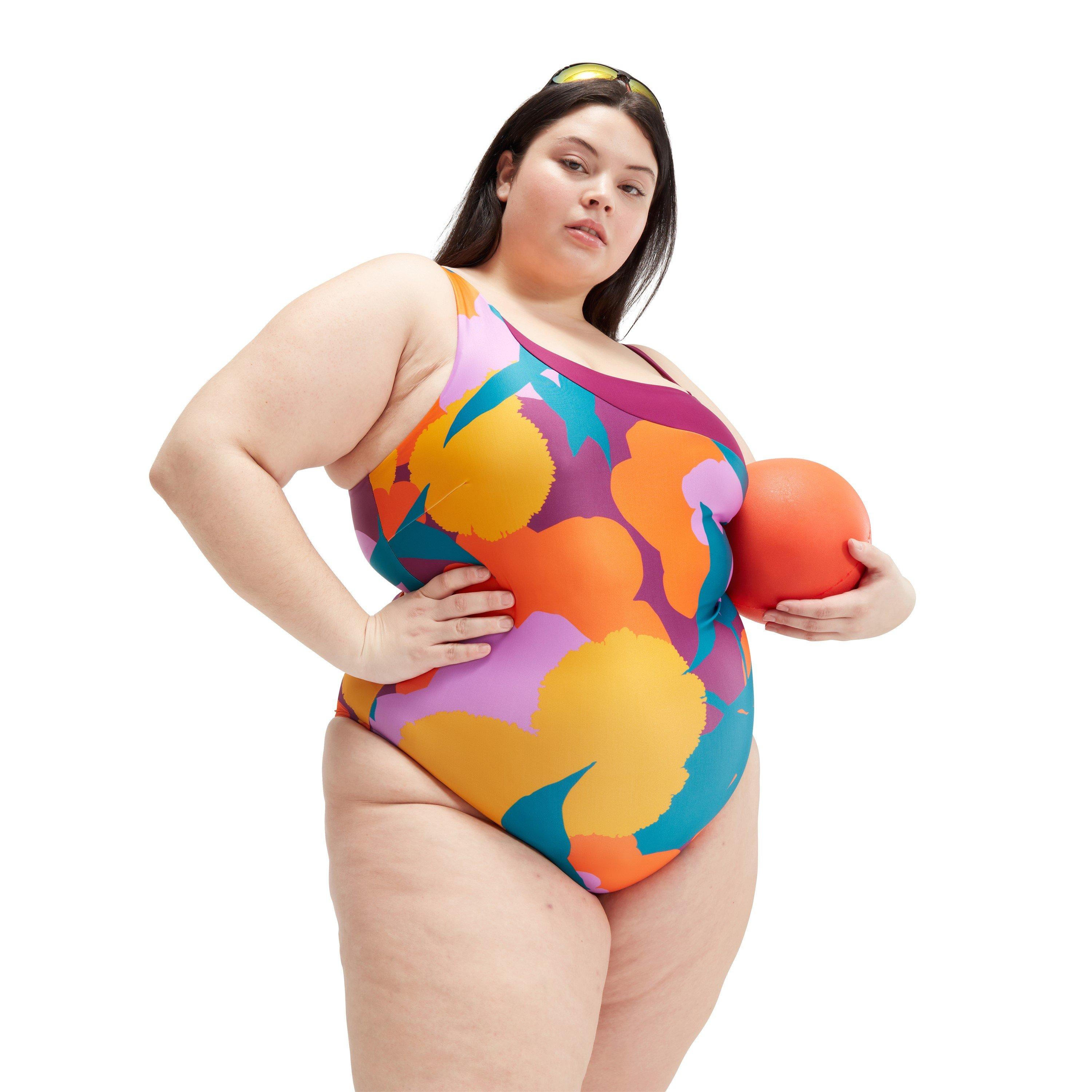 Groen/Oranje - Speedo - One Piece Swimsuit - 3