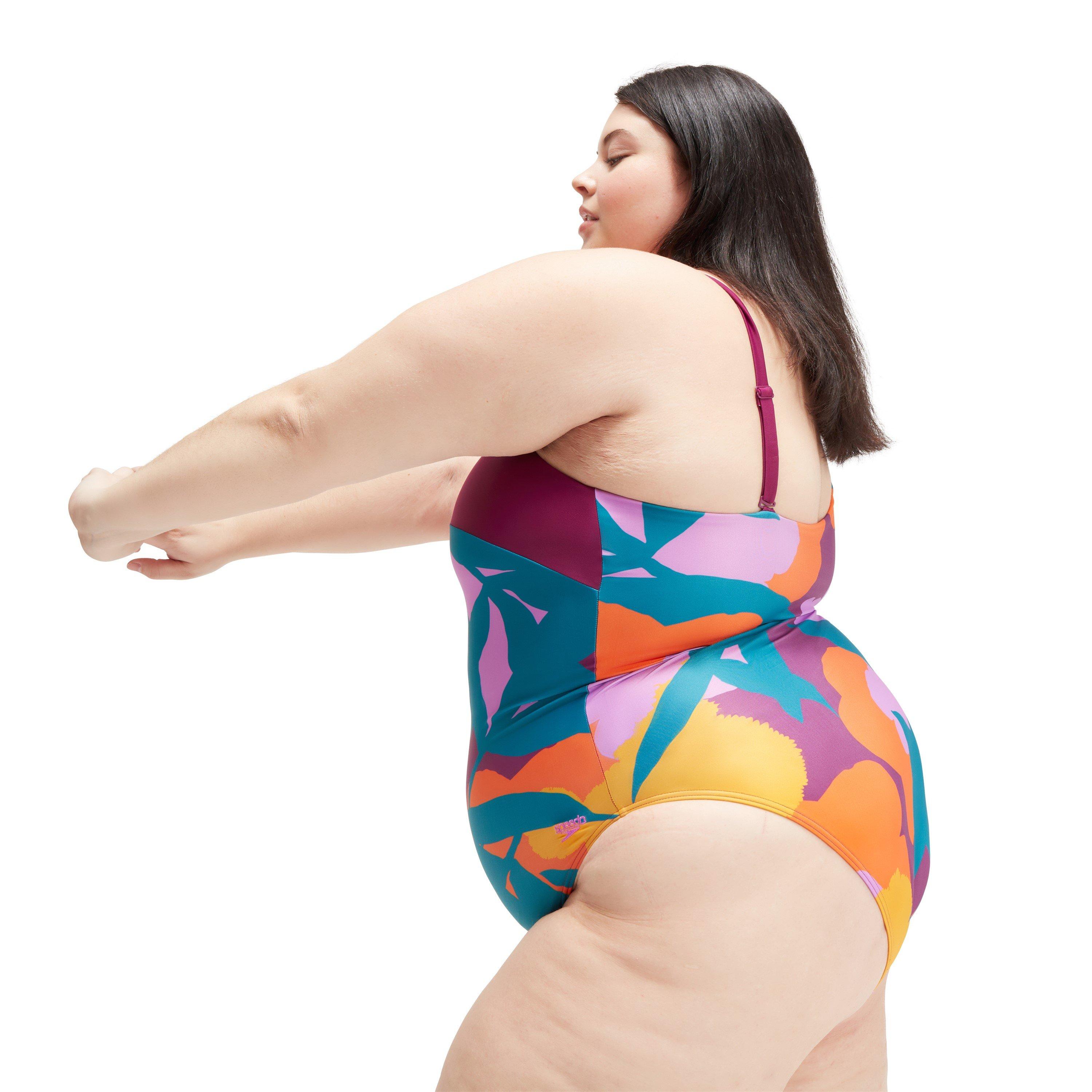 Groen/Oranje - Speedo - One Piece Swimsuit - 4