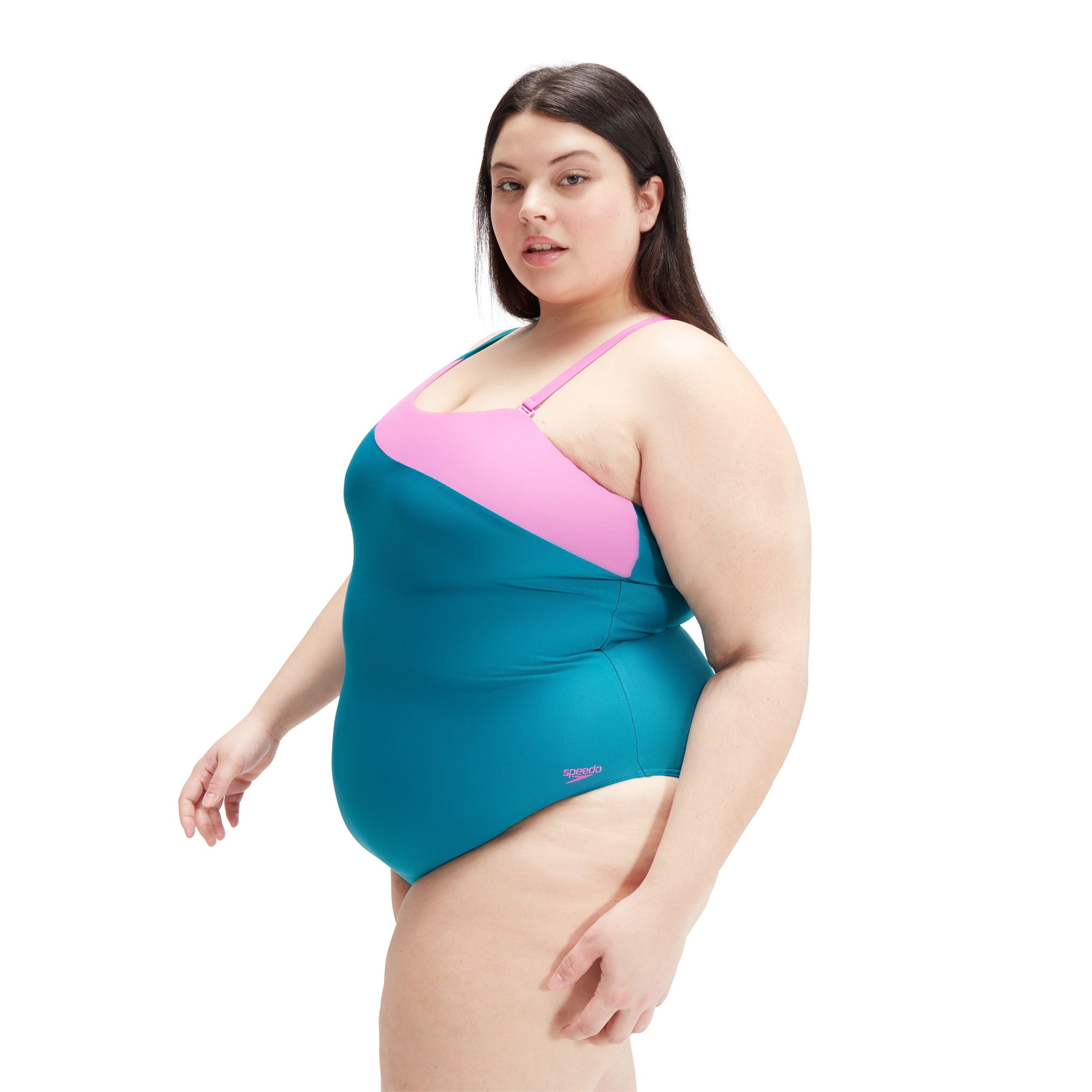 Groen/Roze - Speedo - One Piece Swimsuit - 3