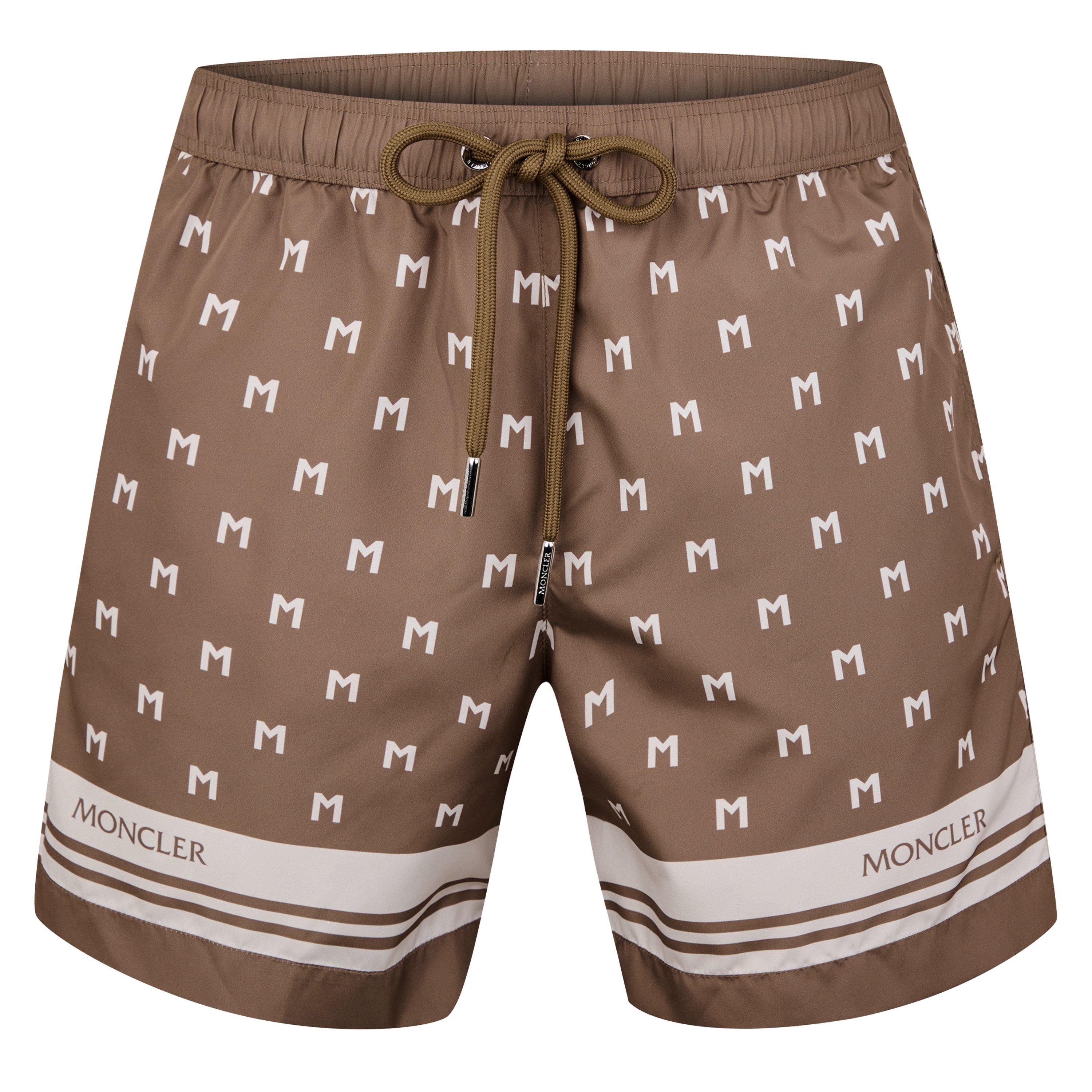 Brown S20 - Moncler - Monogram Swim Shorts - 5