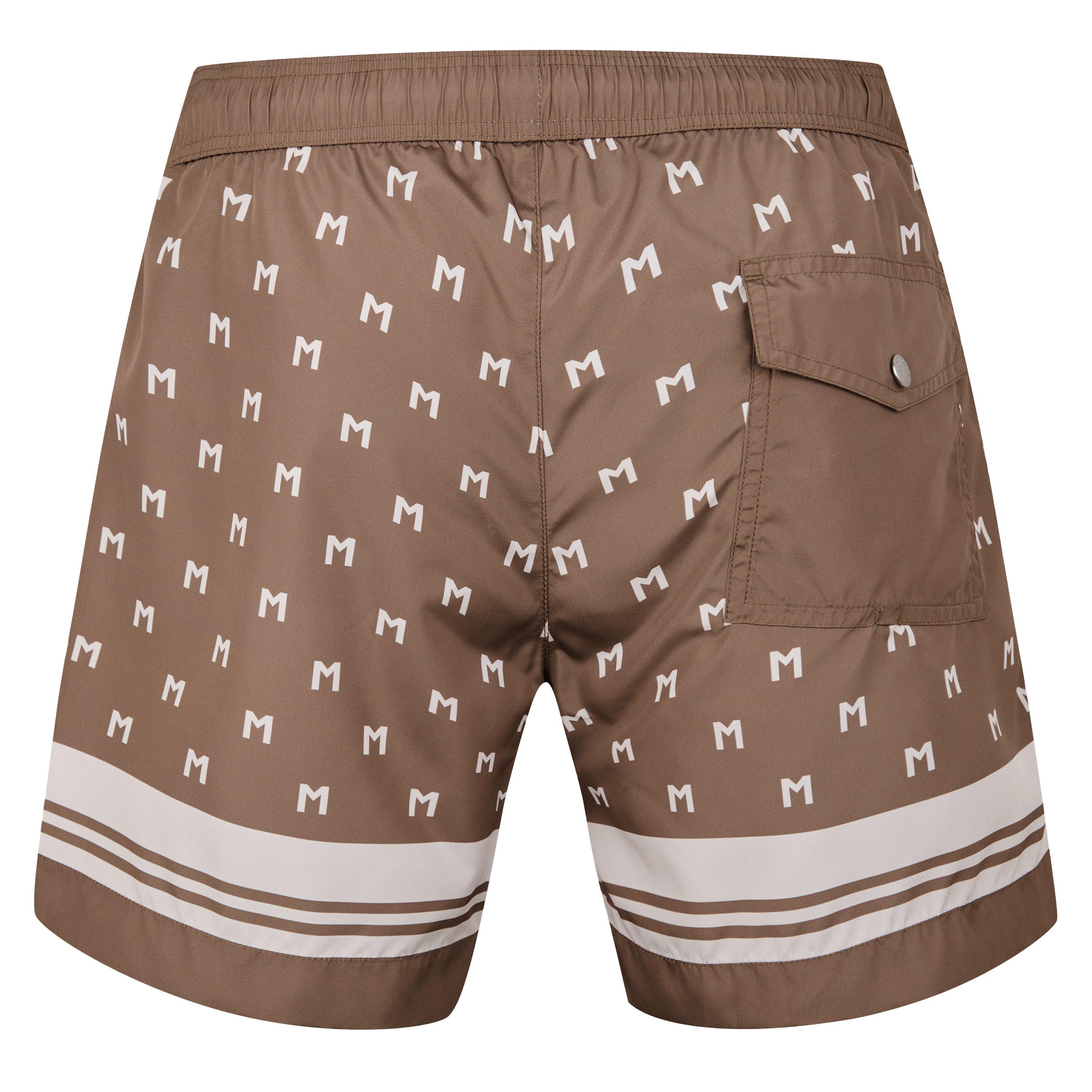 Brown S20 - Moncler - Monogram Swim Shorts - 6
