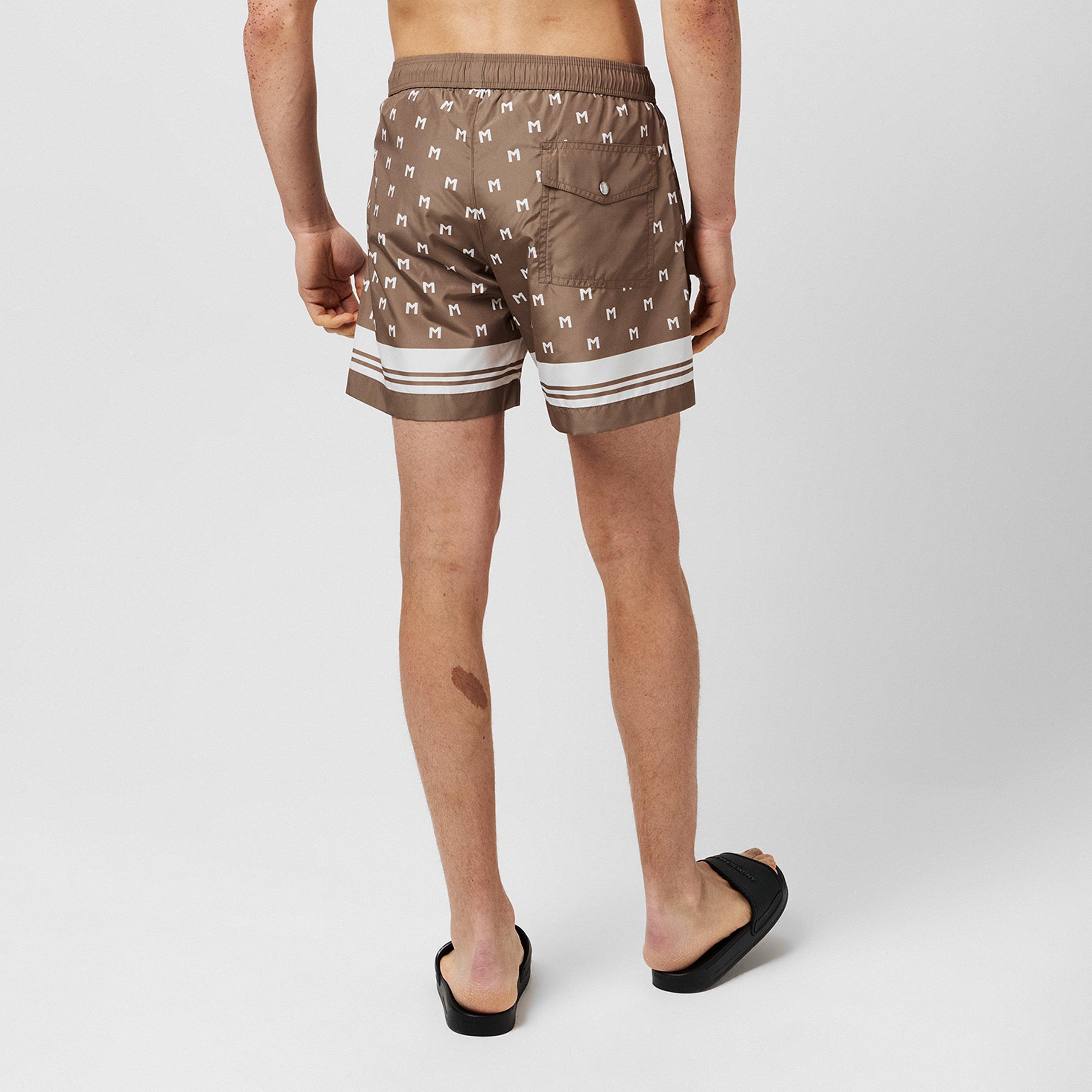 Brown S20 - Moncler - Monogram Swim Shorts - 3