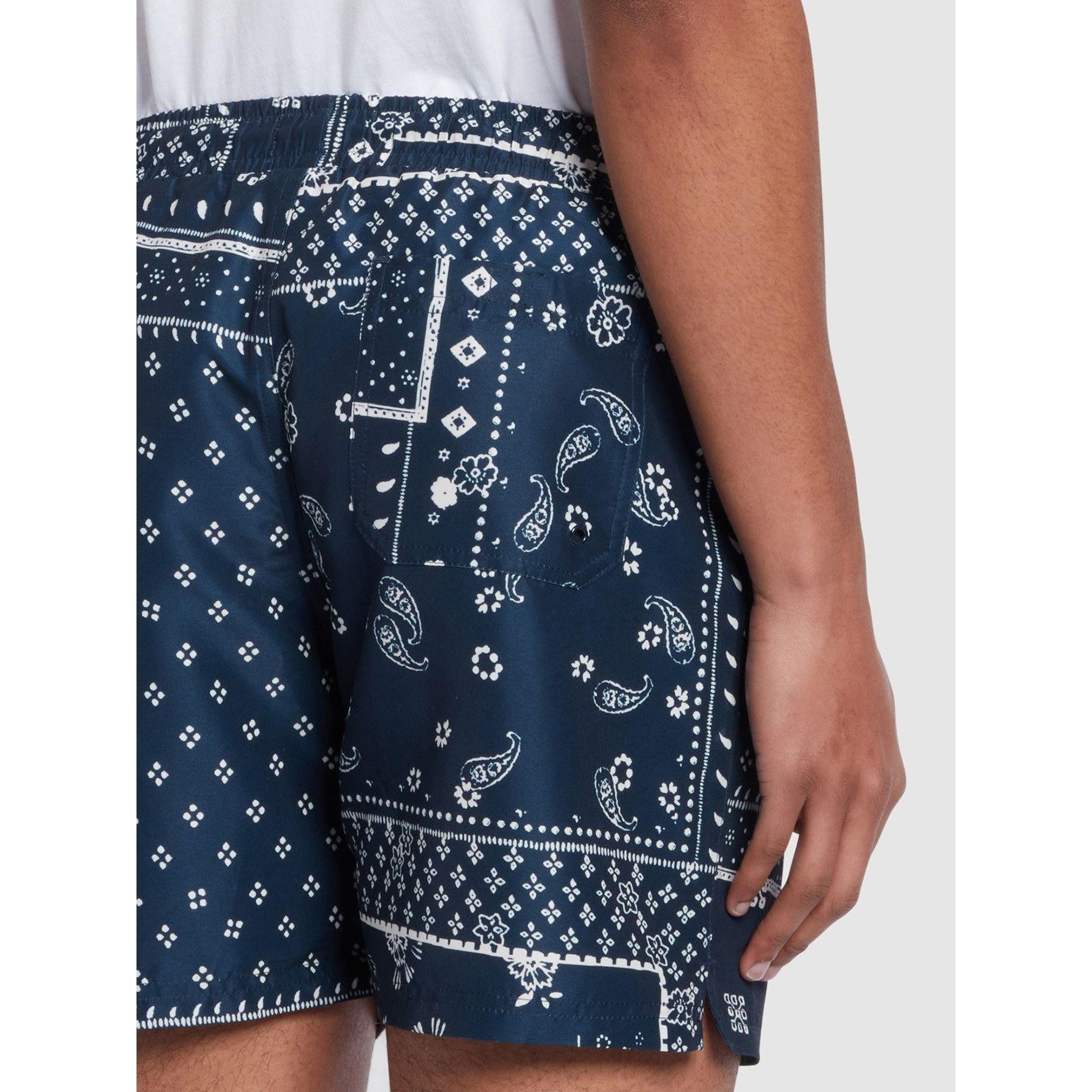 Verbrannter Sand - Farah - Men's Colbert Bandan Swim Shorts - 3