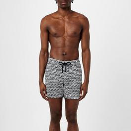 Moncler Monogram Print Swim Shorts