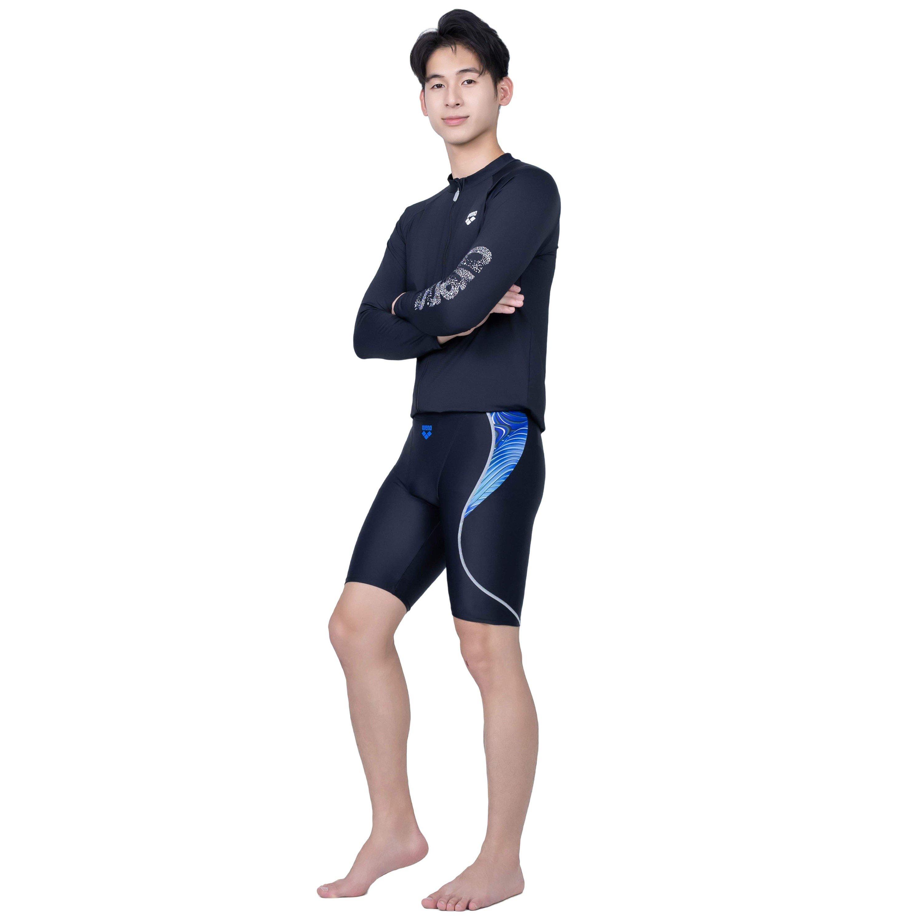 Black/Blue - Arena - Men's 42cm Jammers - 5
