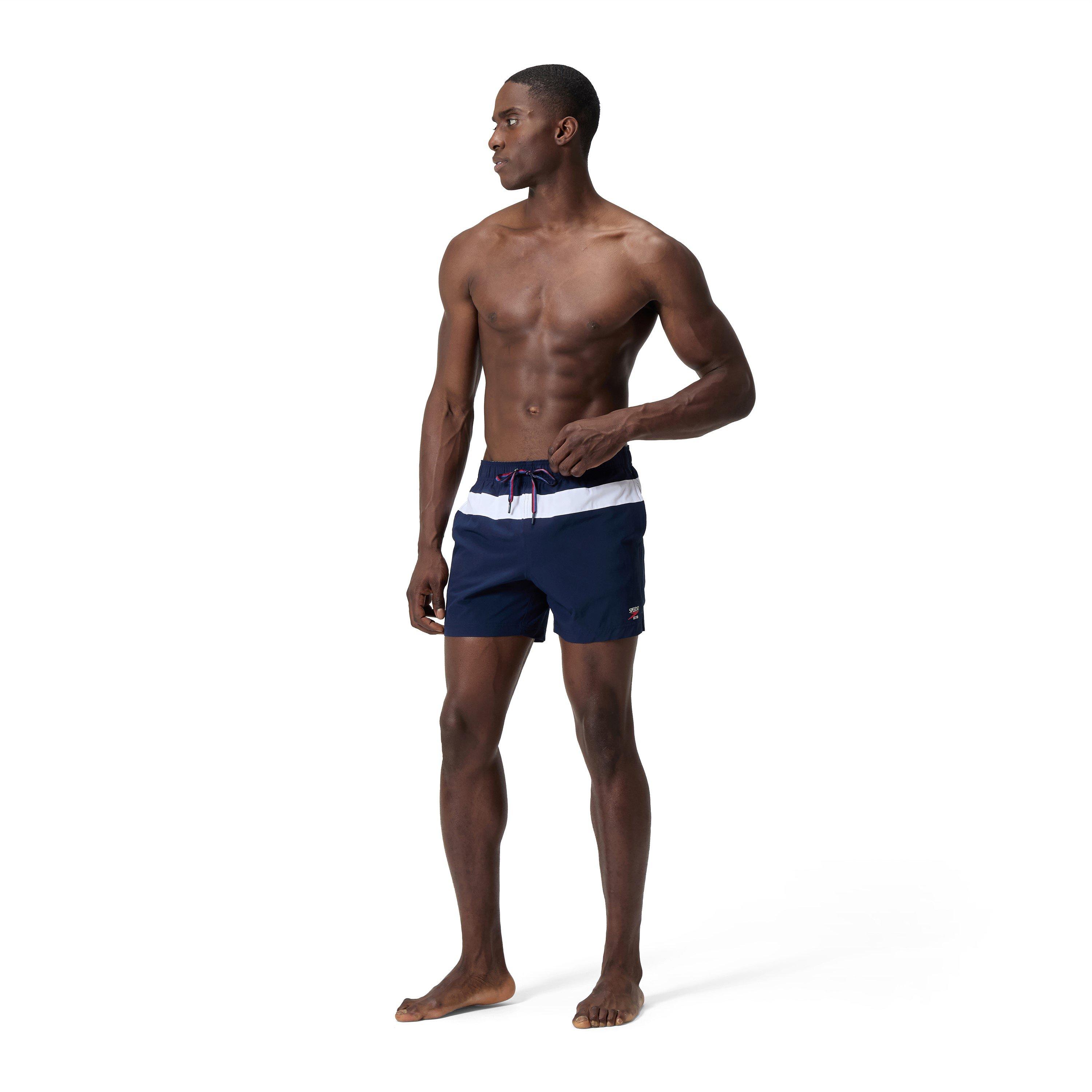 Peacoat - Speedo - Jetstream Retro Colorblock Volley Swim Trunks - 5