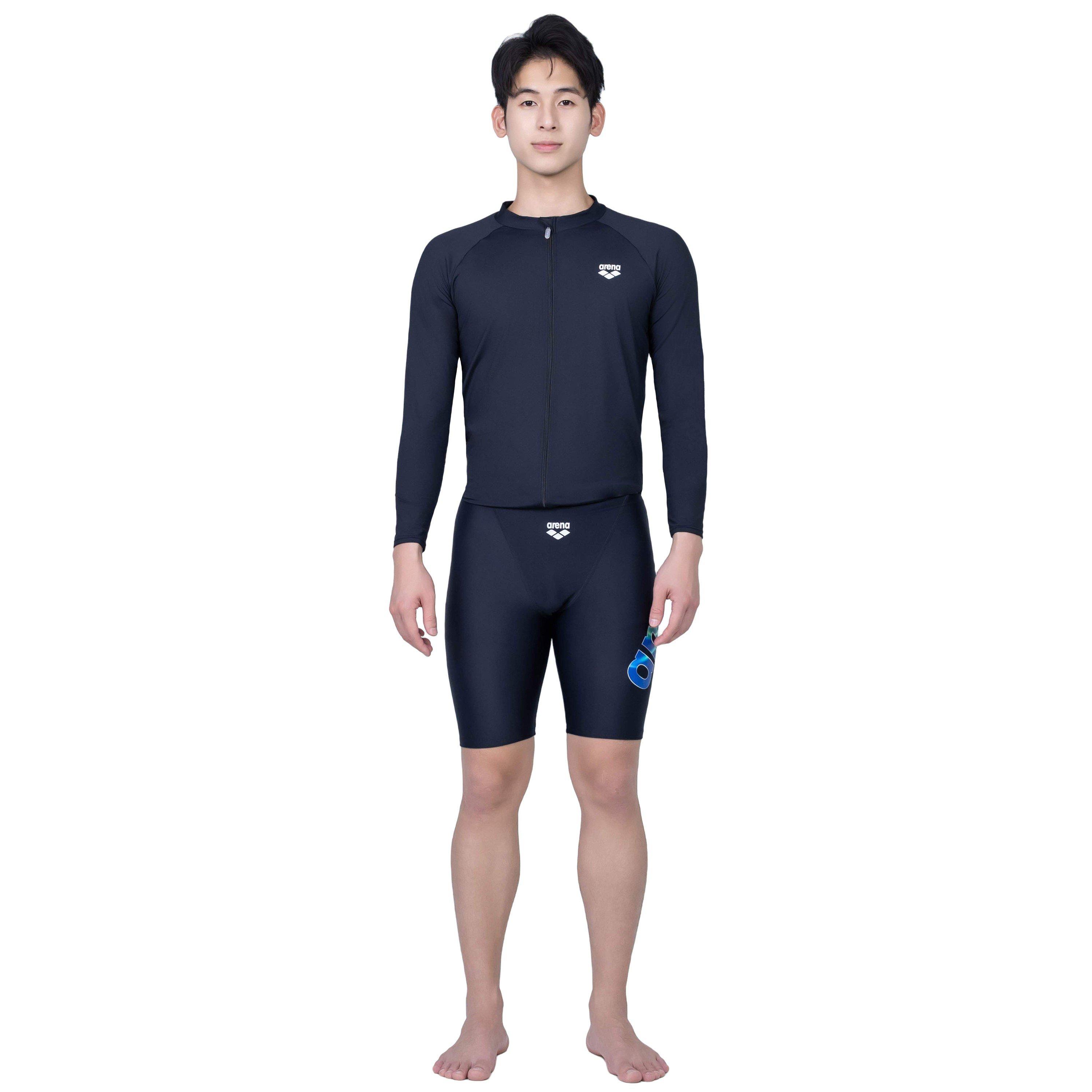 Black/Blue - Arena - Men's 42cm Jammers - 4