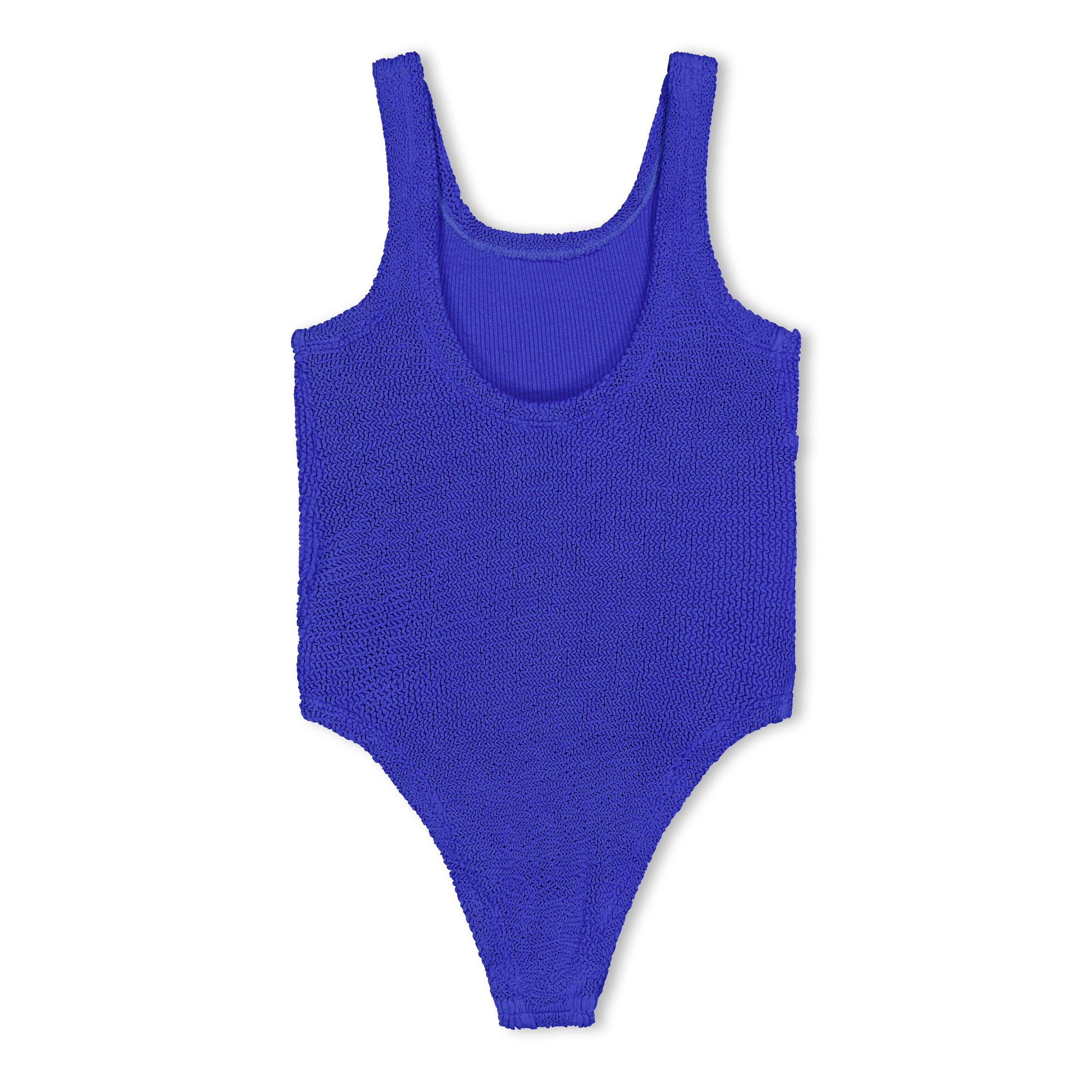 Royal Blue - Hunza G - Kids' Classic Swim Scoop Neck Swimsuit - 2