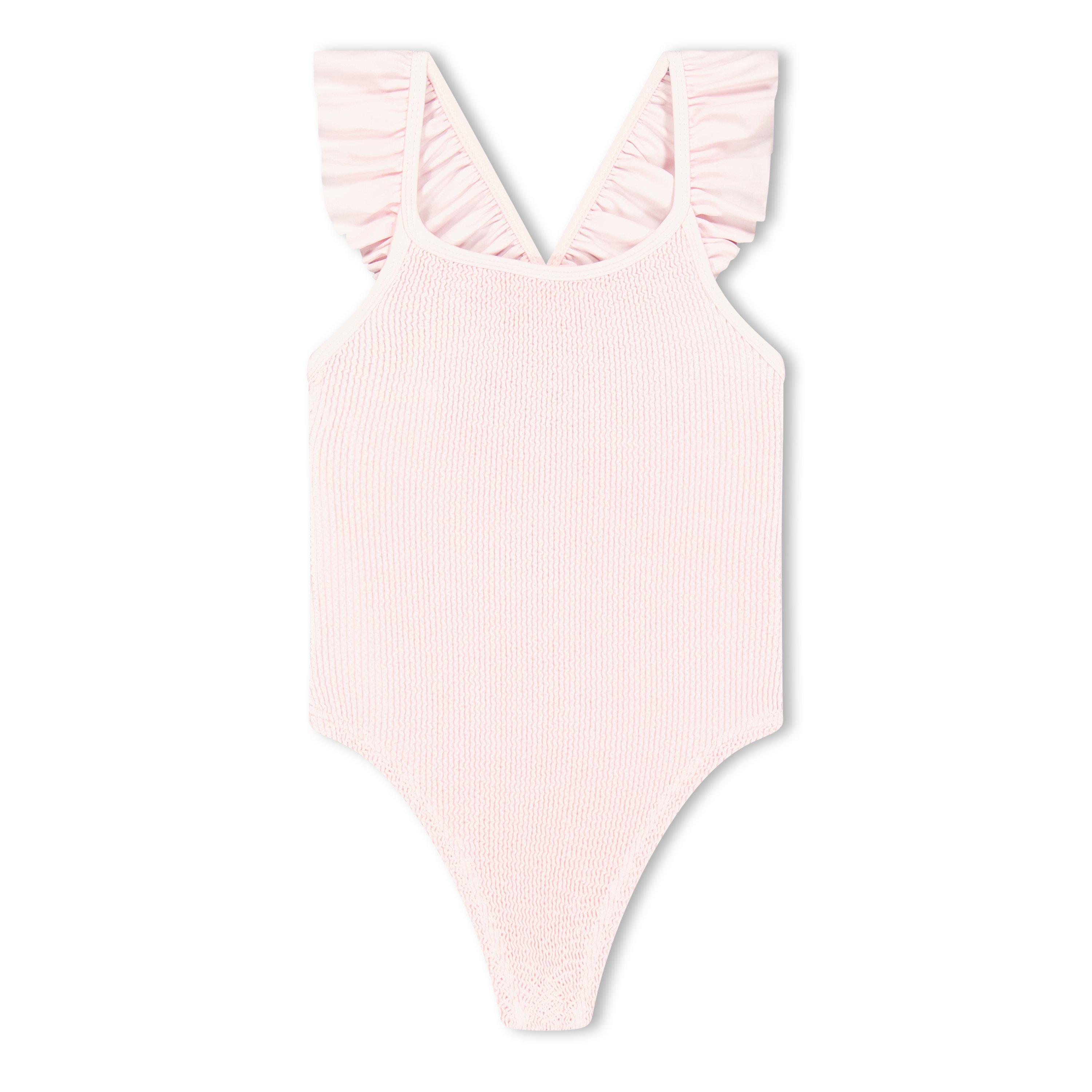 Hunza G Kids' Charlie Swim Scoop Neck Swimsuit - Ballet Pink - Size 3-6Y