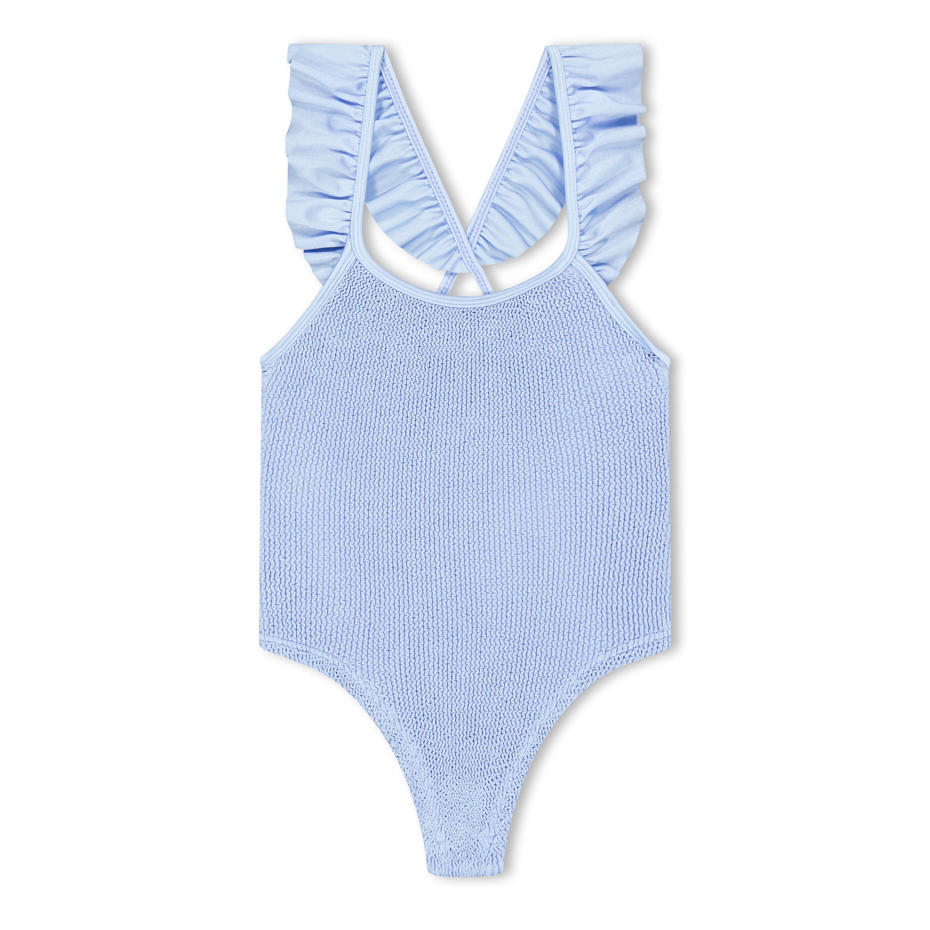 Hunza G Kids' Charlie Swim Scoop Neck Swimsuit - Cornflower Blue - Size 3-6Y