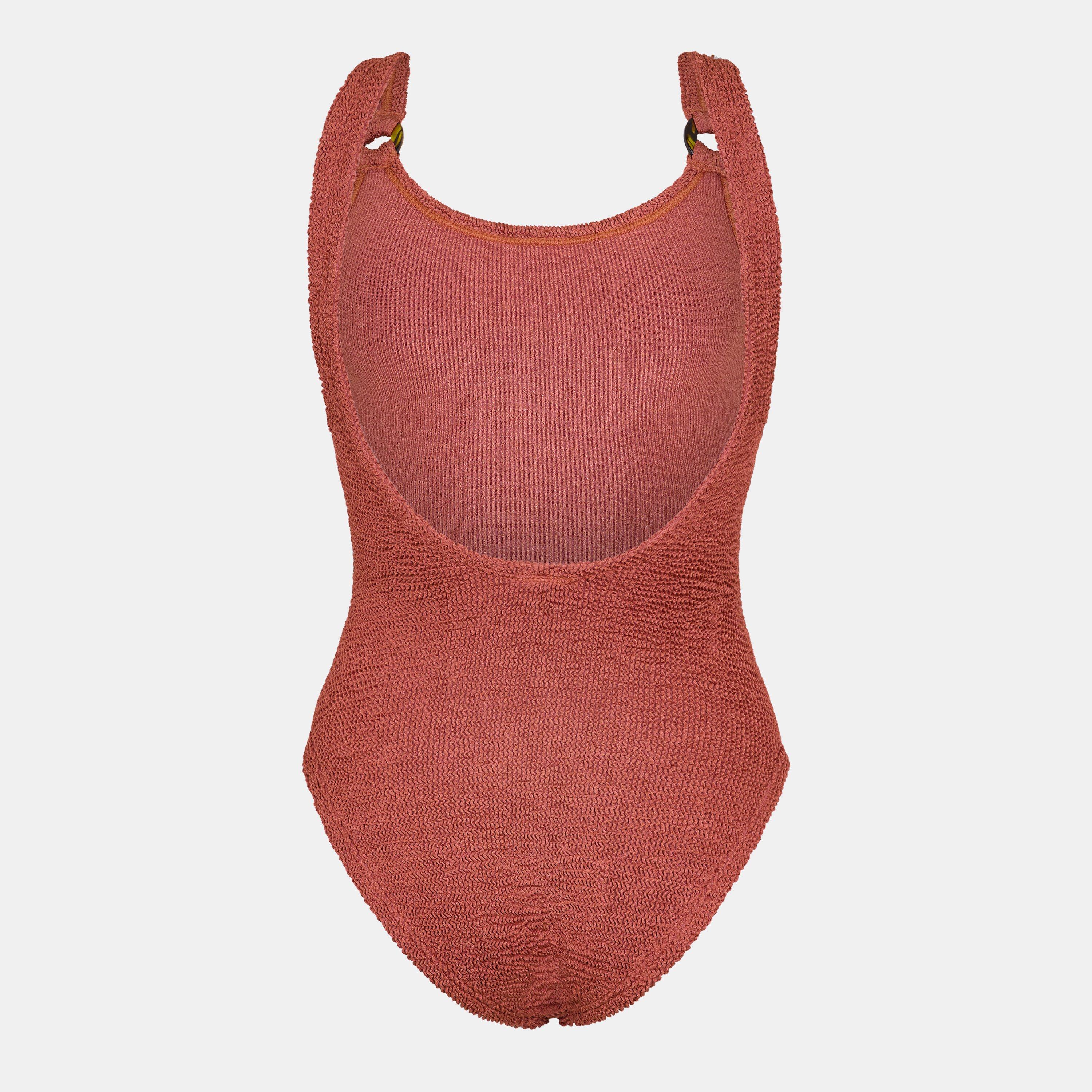  Metallic - Hunza G - Women's Dmino Swim One Piece Swimsuit - 2