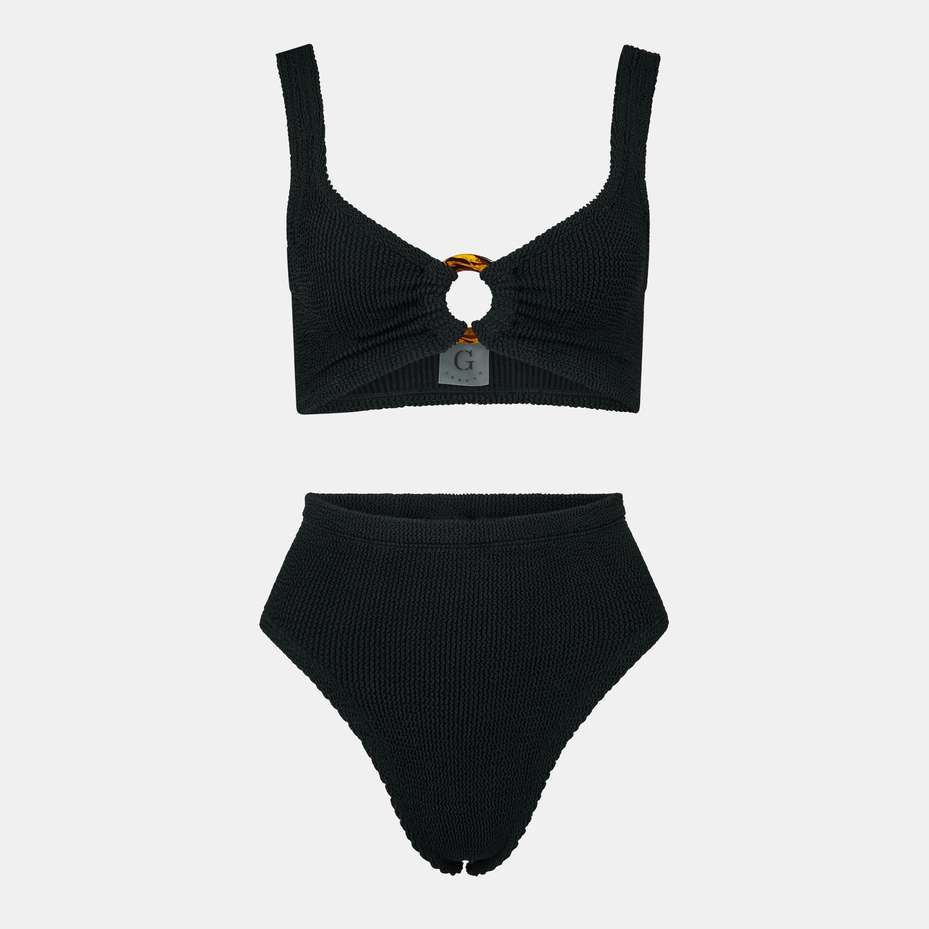Hunza G Women's Bikini Sets - Crinkle Black