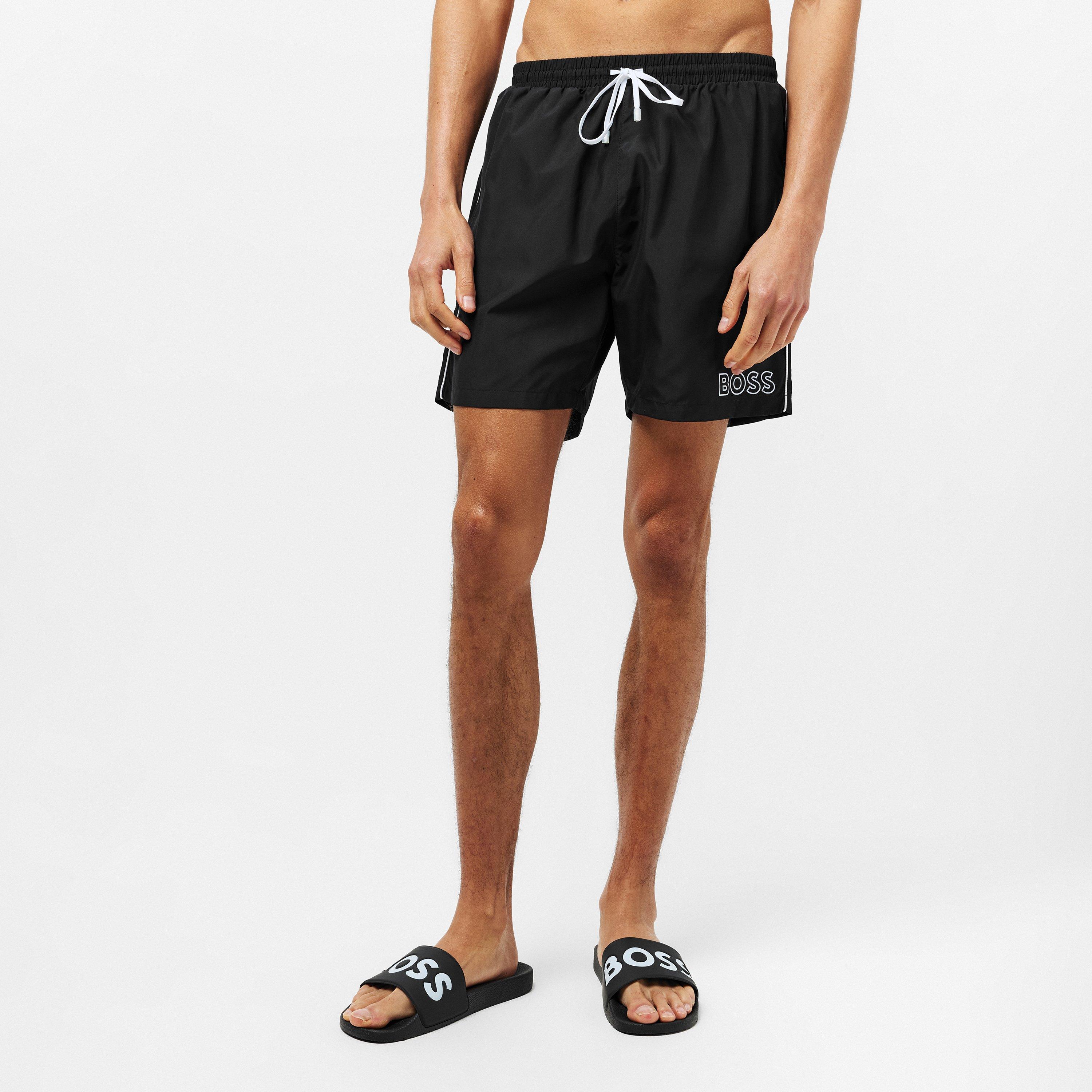 Black - Boss - Men's Starfish Bm Swim Shorts - 3